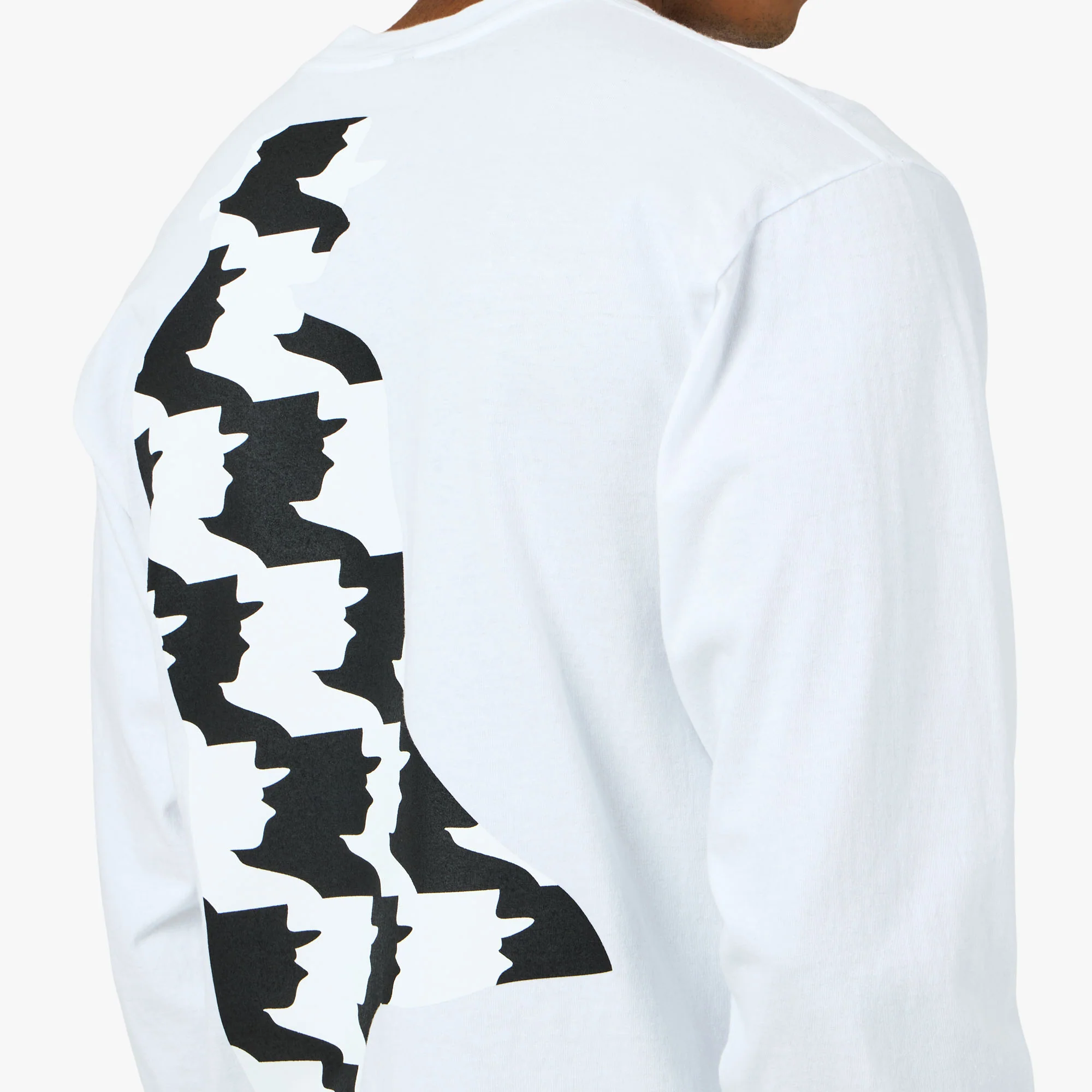 b.Eautiful Silhouette Long-Sleeve T-Shirt White - Image 5