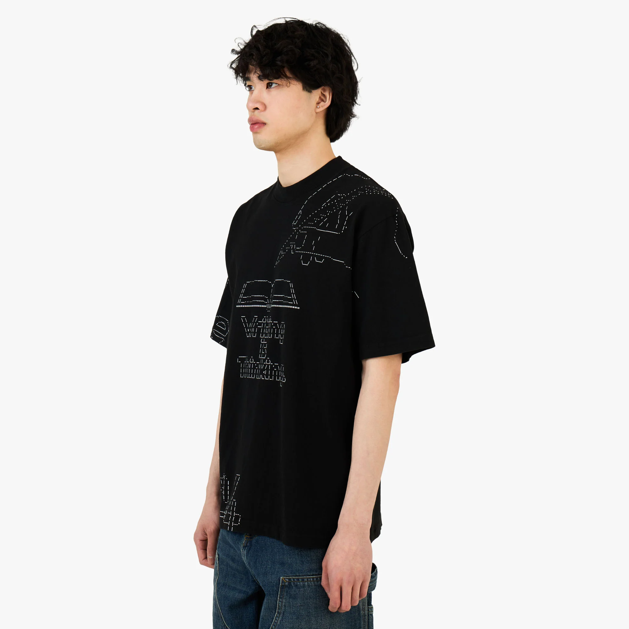 b.Eautiful Writing T-Shirt Black - Image 2