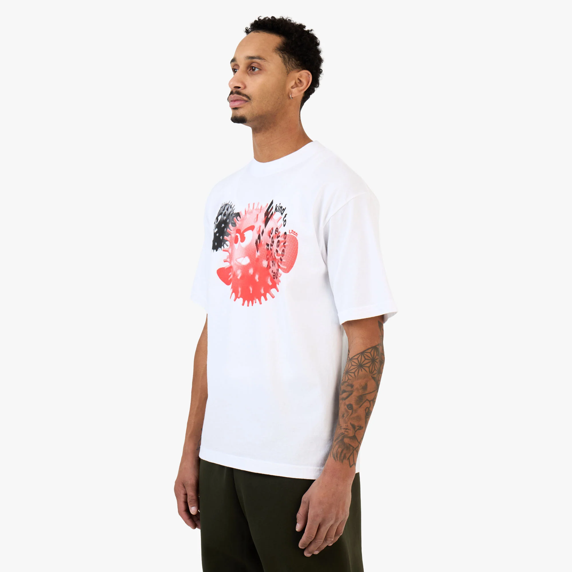 b.Eautiful x LTTT Puffy Fish T-Shirt White - Image 2