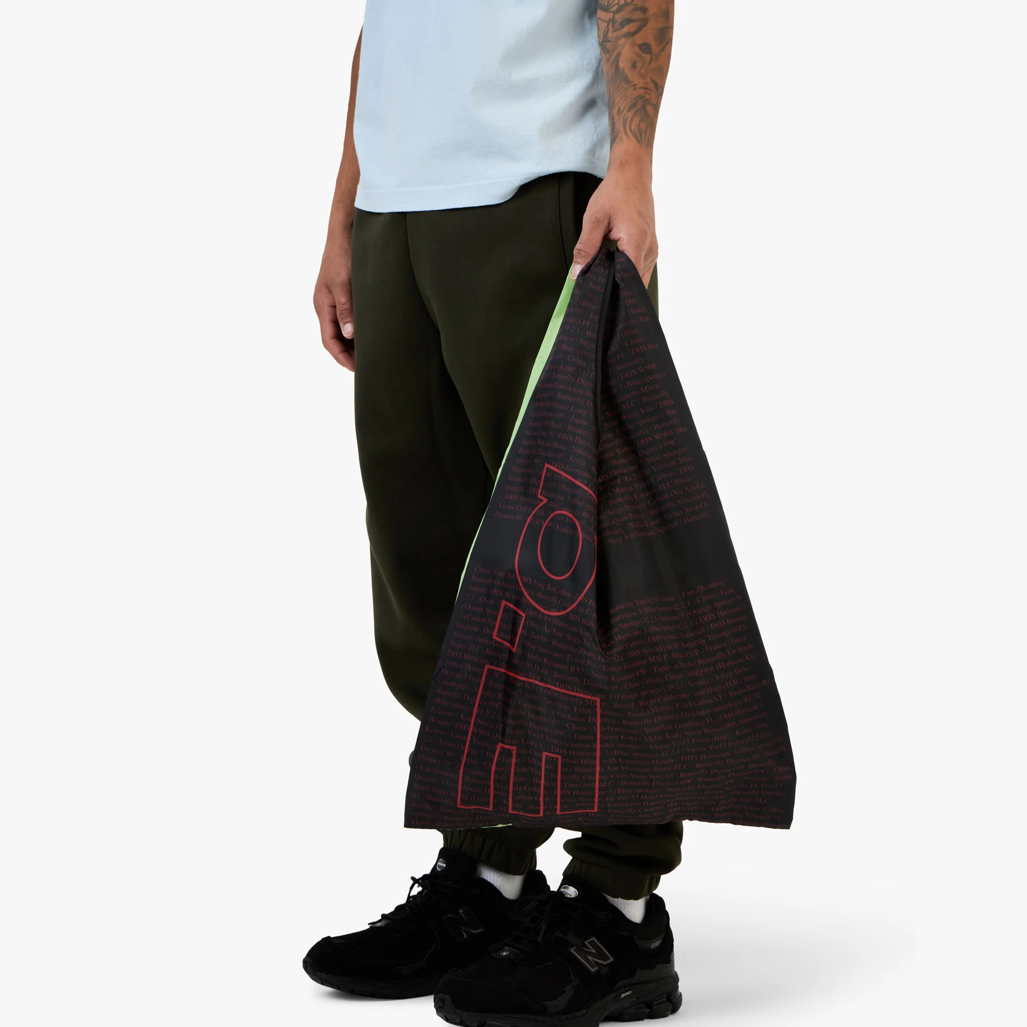 b.Eautiful x LTTT Times Reusable Bag Black/Lime - Image 8