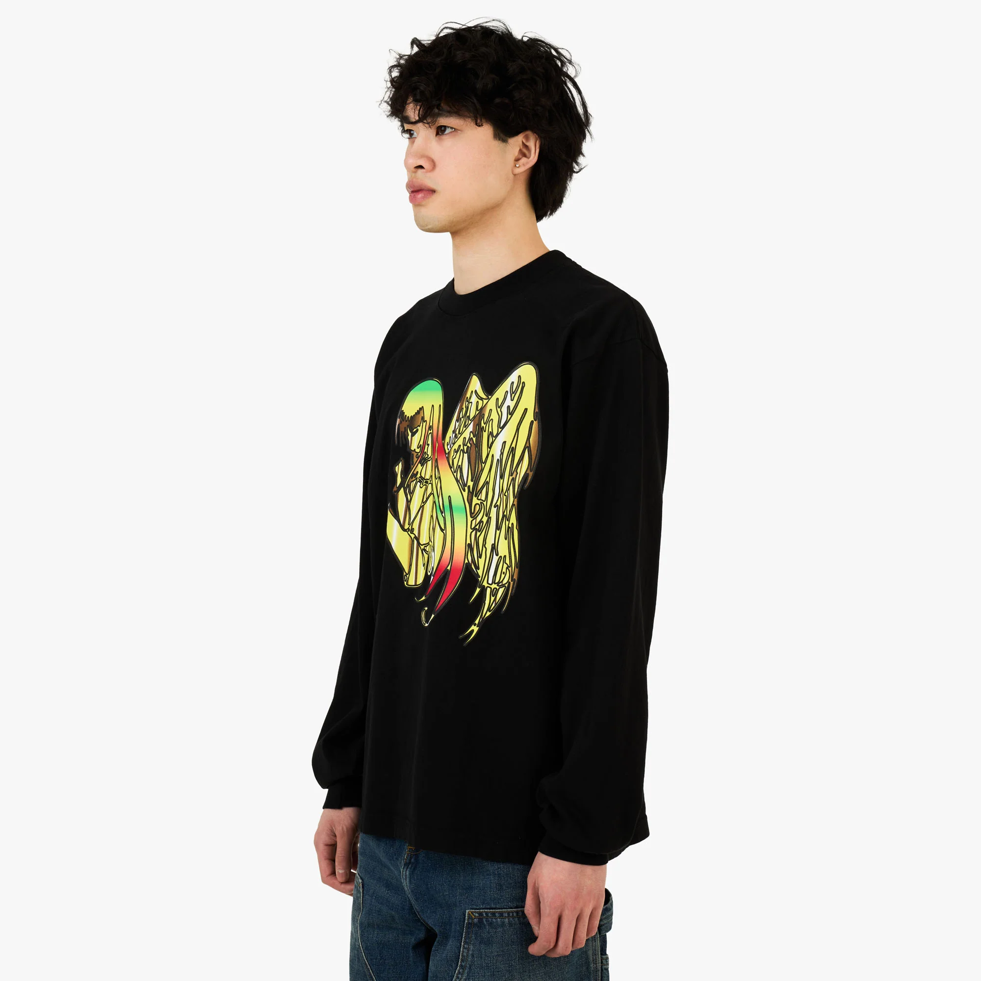 b.Eautiful x Sara Yukiko b.e Angel LS Shirt Black - Image 2