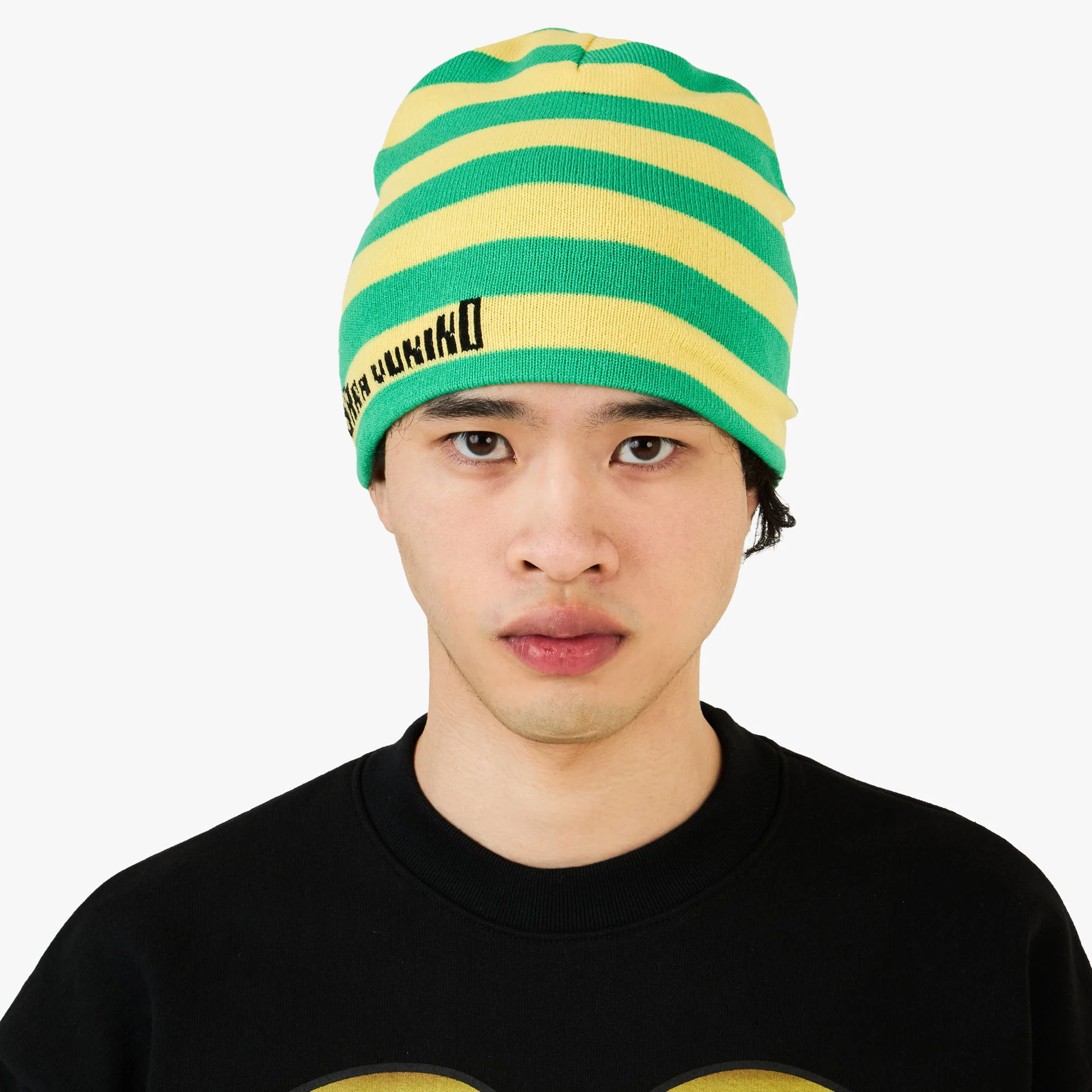 b.Eautiful x Sara Yukiko b.e Bad Beanie Green / Yellow