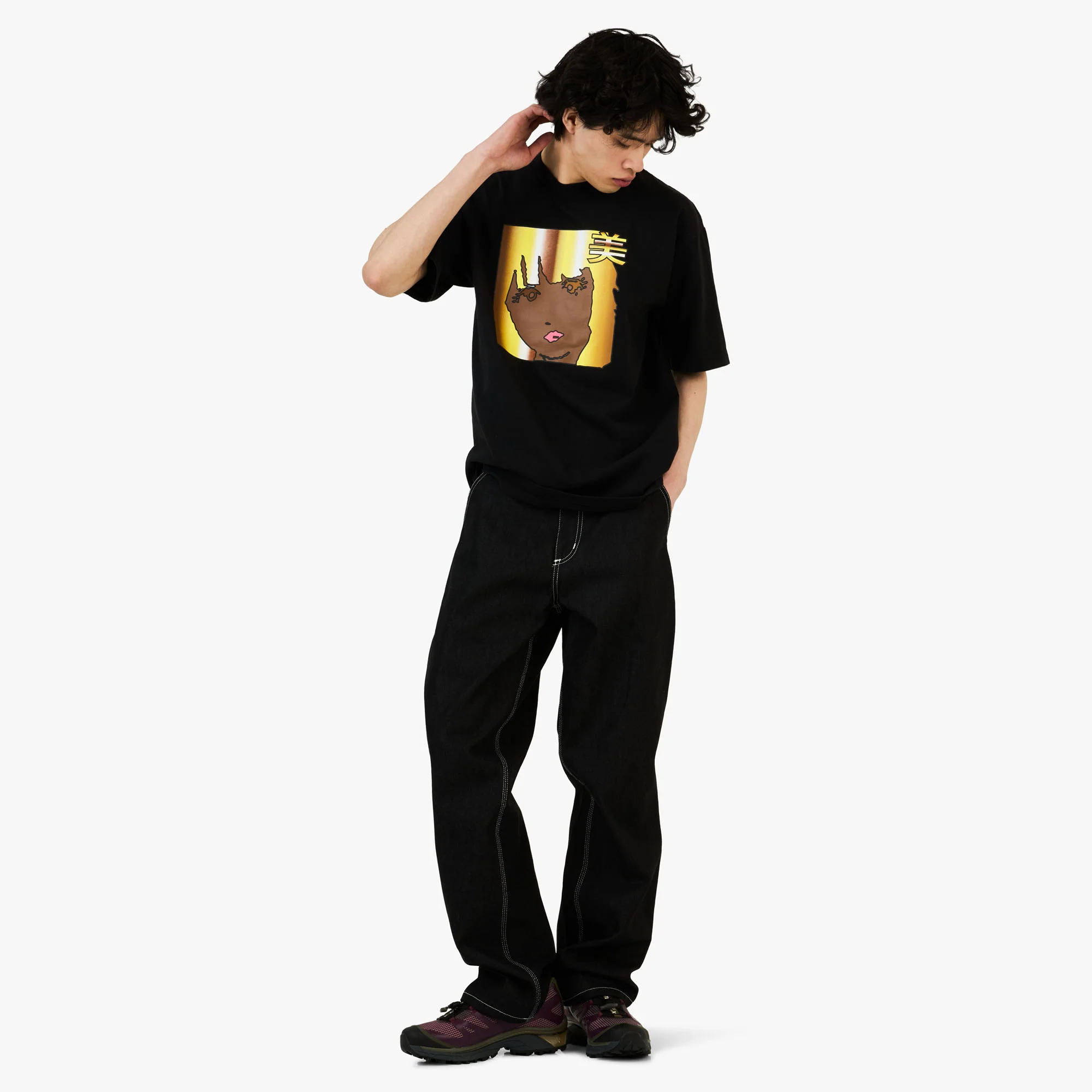 b.Eautiful x Sara Yukiko b.e Girl T-Shirt Black - Image 6