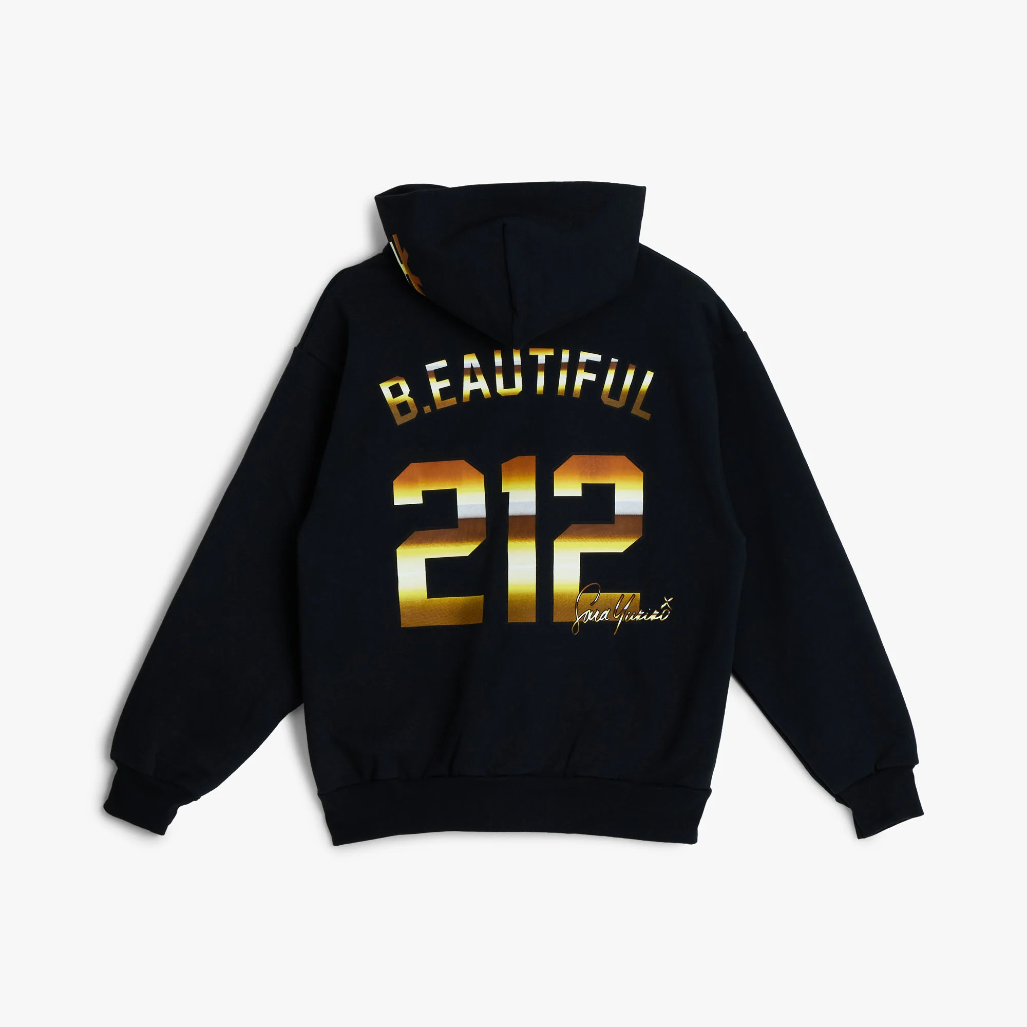 b.Eautiful x Sara Yukiko Wavy NY Zip Up Hoodie Navy - Image 9