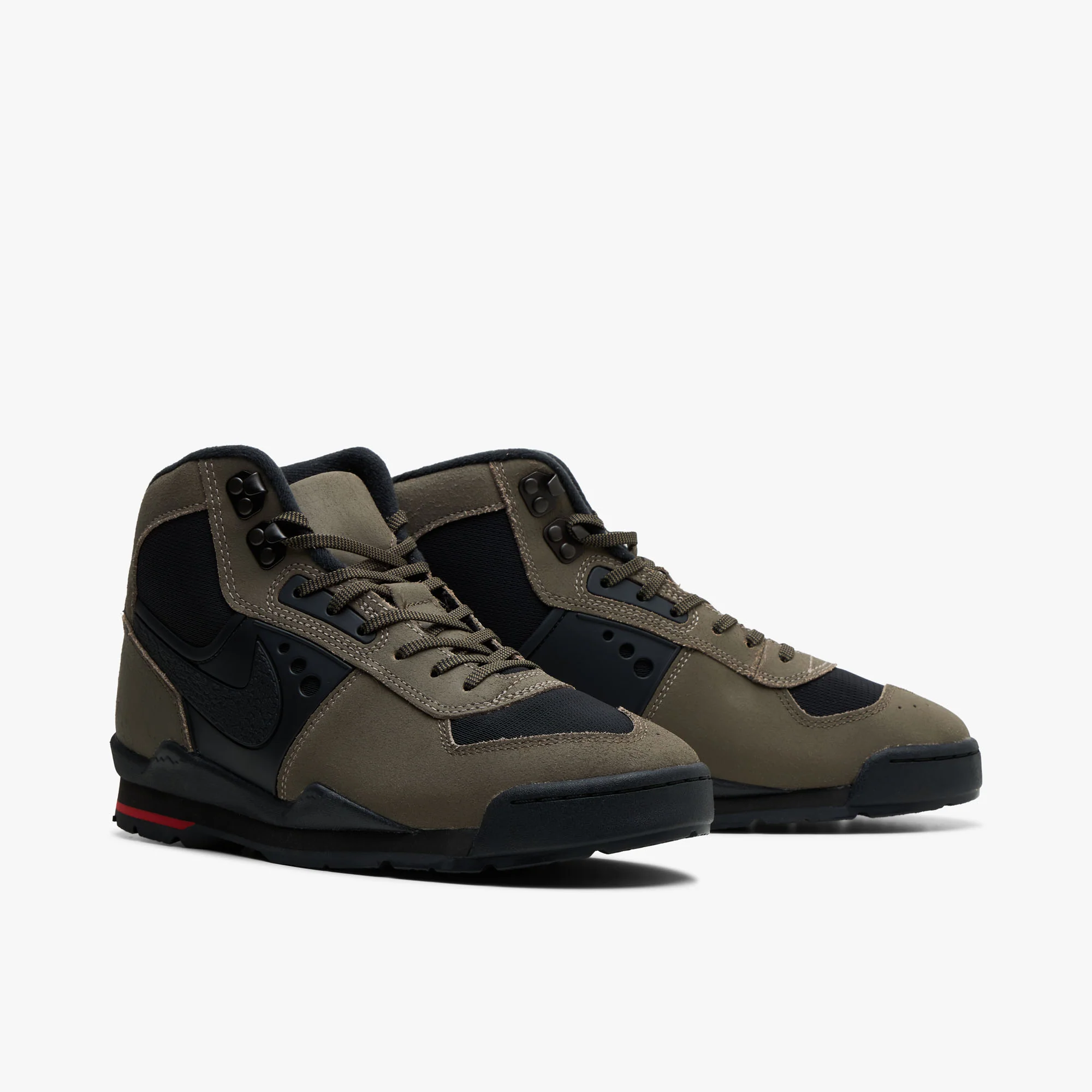 Nike Baltoro Olive Khaki / Black - University Red - Image 3