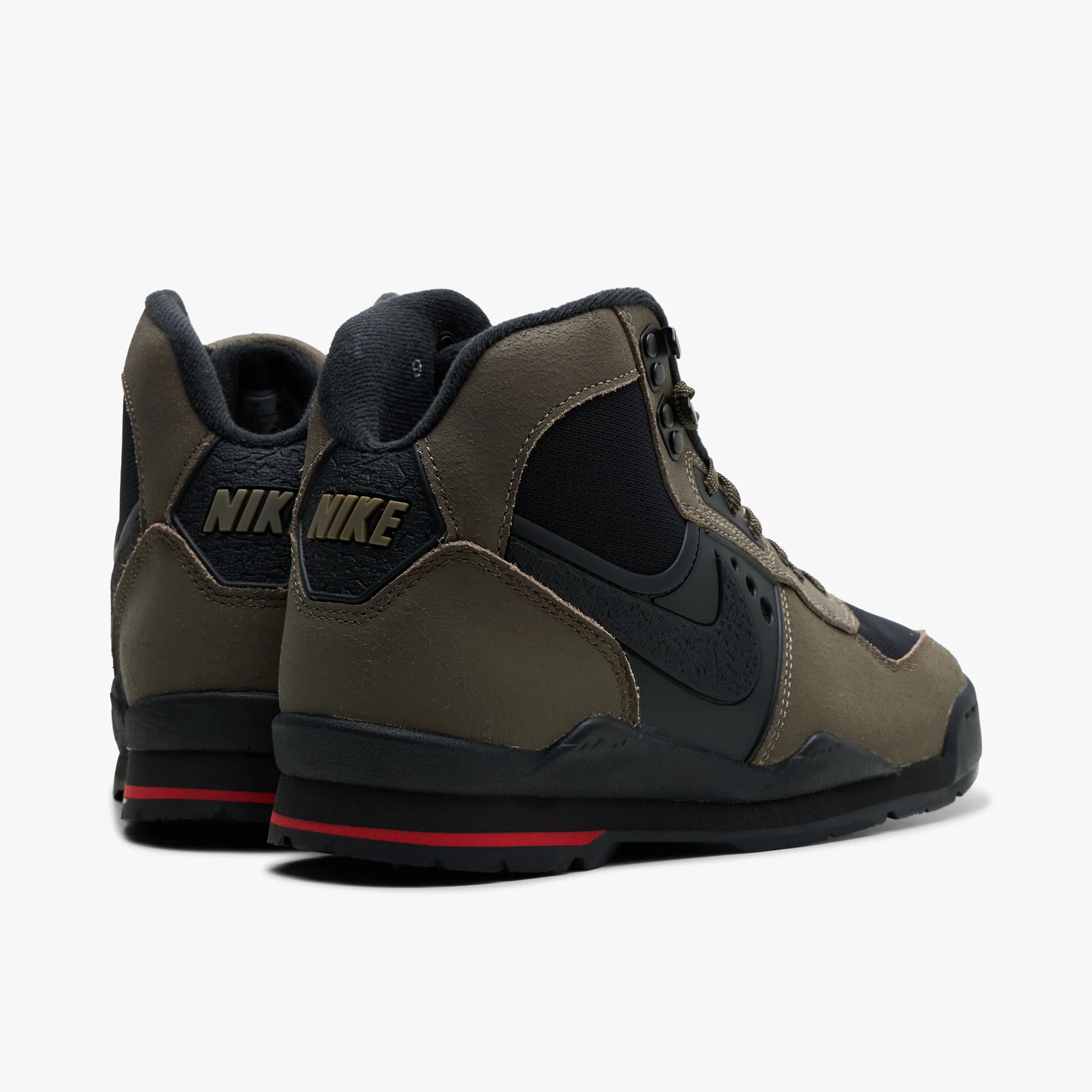 Nike Baltoro Olive Khaki / Black - University Red - Image 4