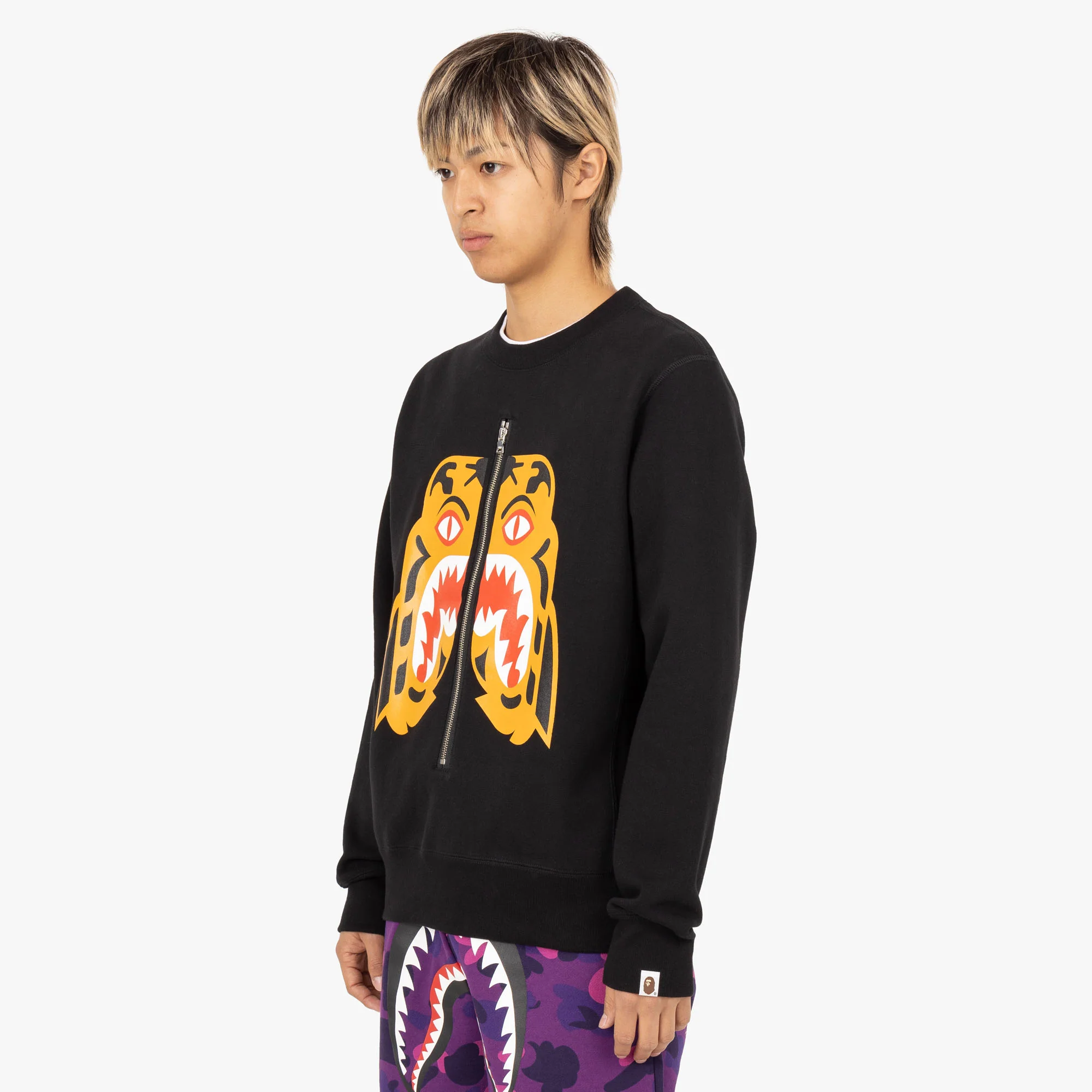 BAPE Tiger Crewneck / Black - Image 2