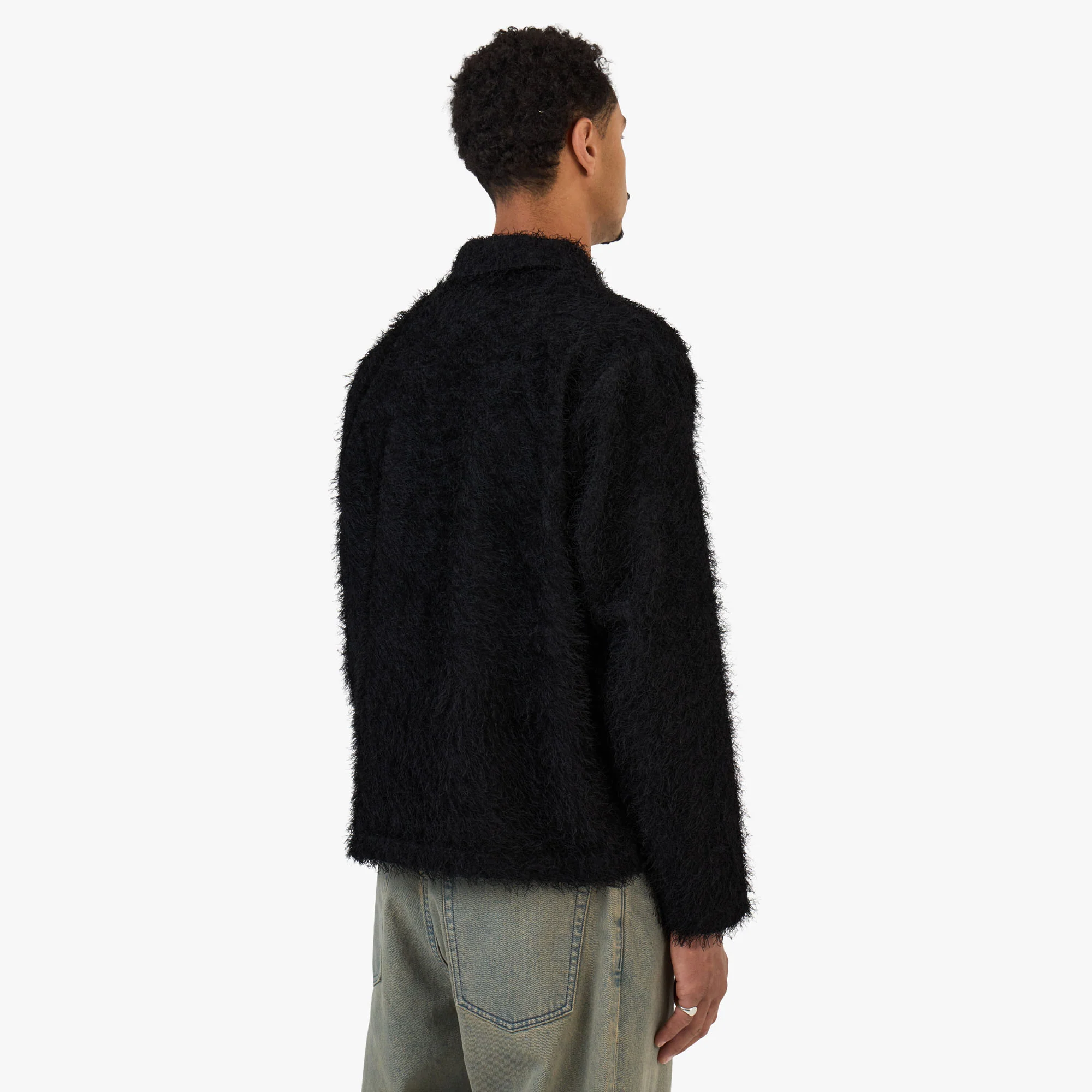 Beams Fringe Shirt Black - Image 3