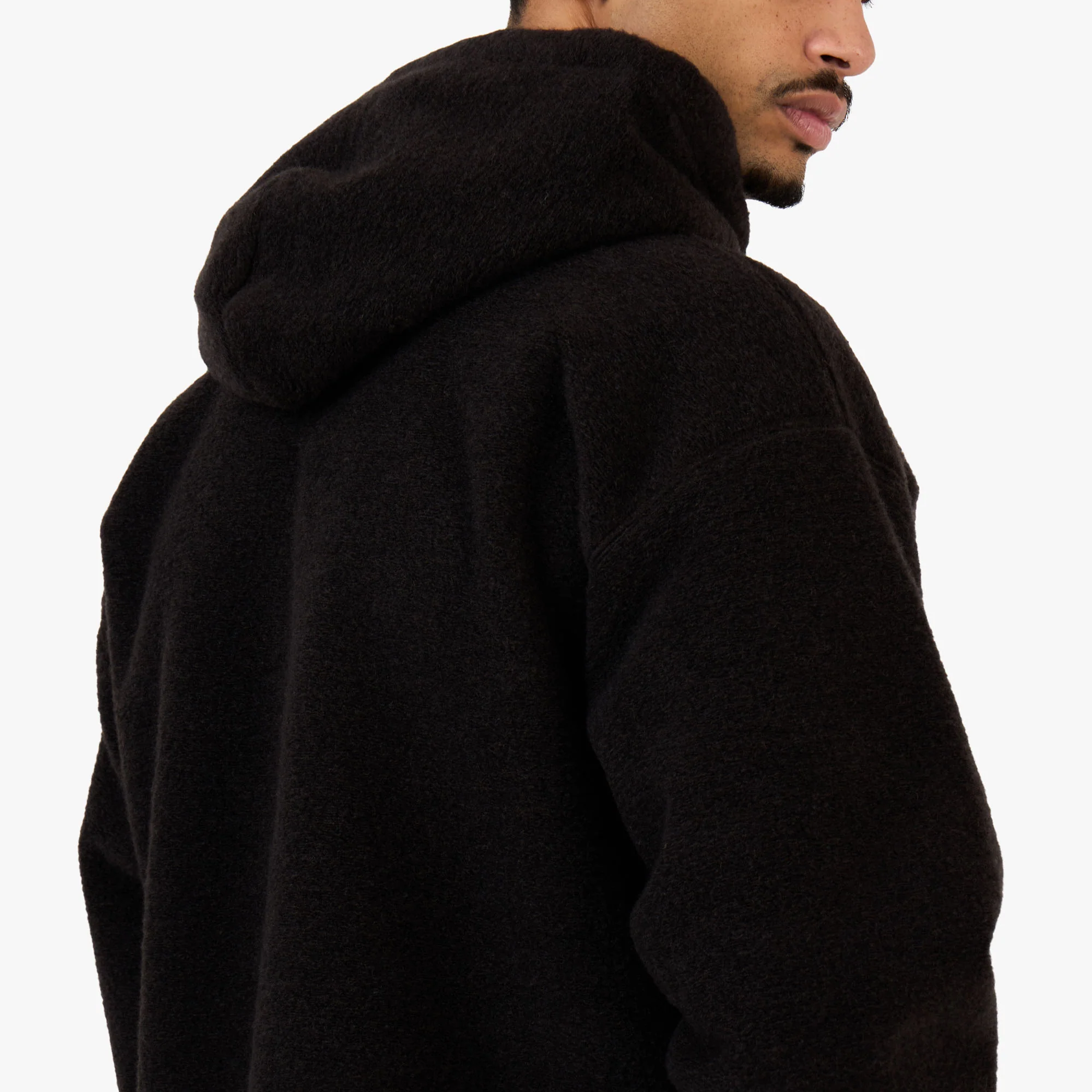 Beams Silver Full Zip Hoody Dark Brown - Image 5