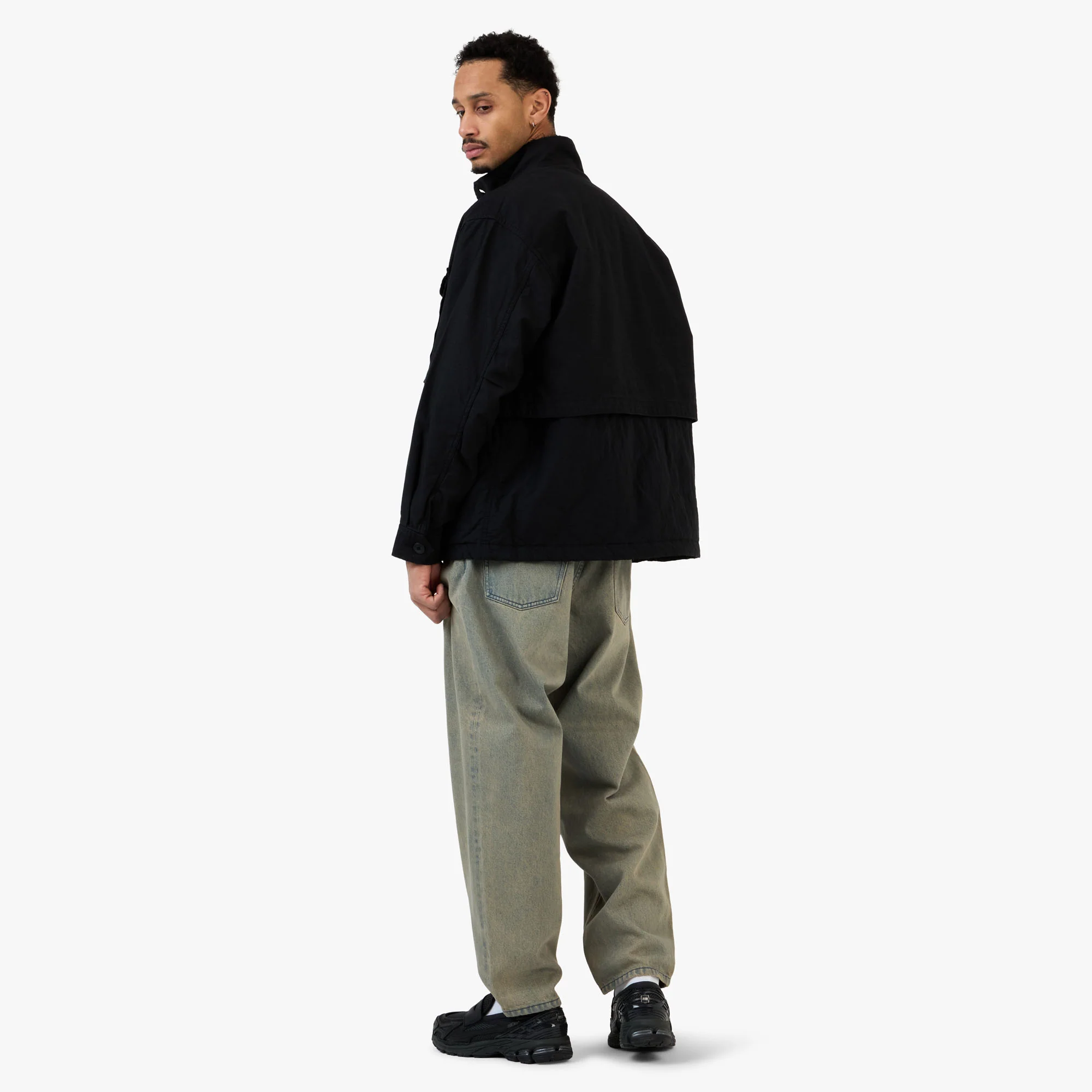 Beams Wide Tapered Denim Pink Used - Image 7