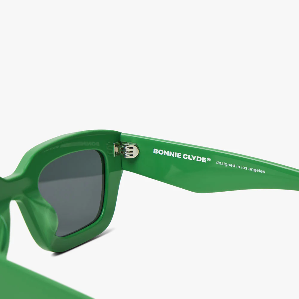 Bonnie Clyde Karate Sunglasses Green / Black - Image 5