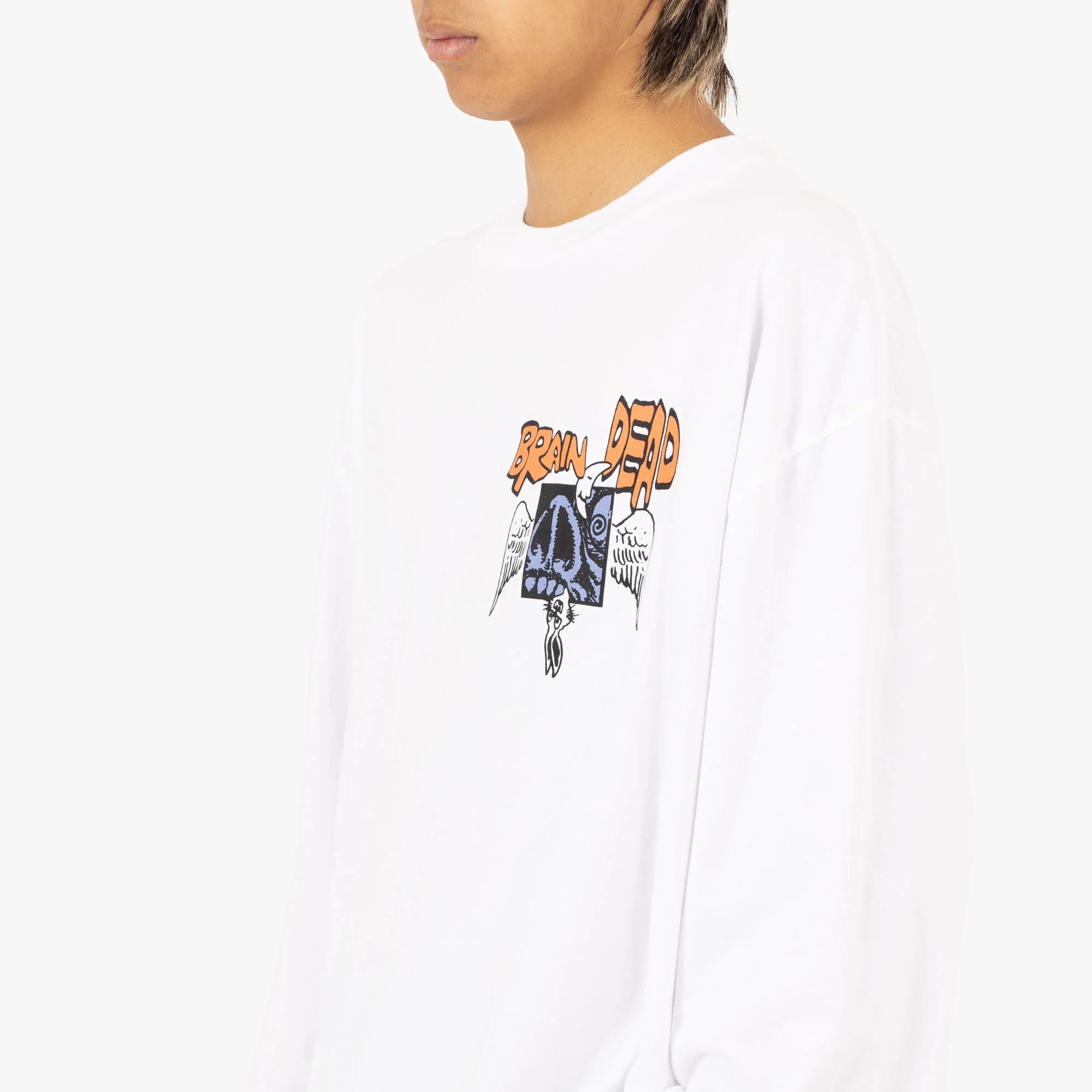 Brain Dead Cosmic Debris L/S Shirt / White - Image 4