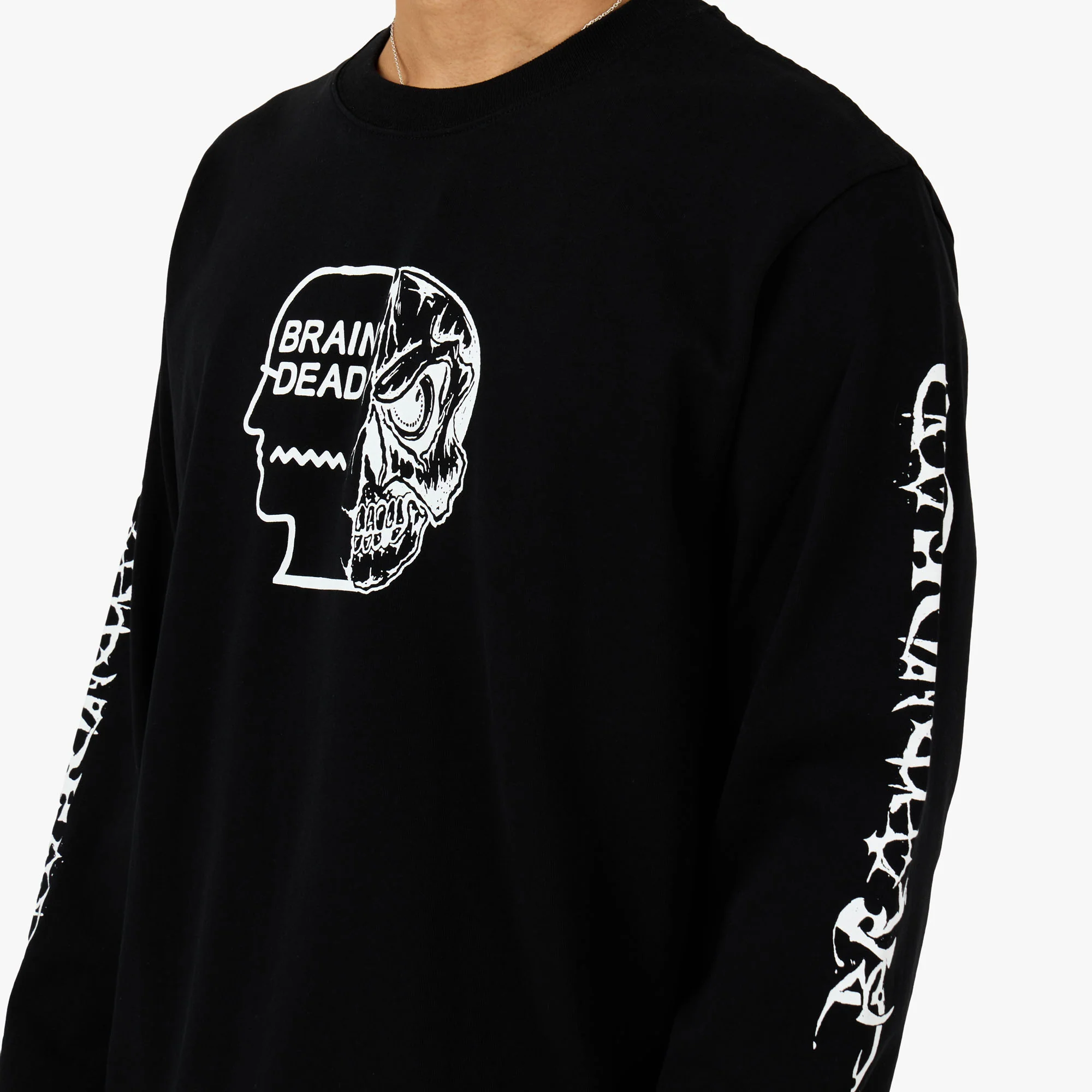 Brain Dead Skull Mech Long Sleeve Black - Image 4