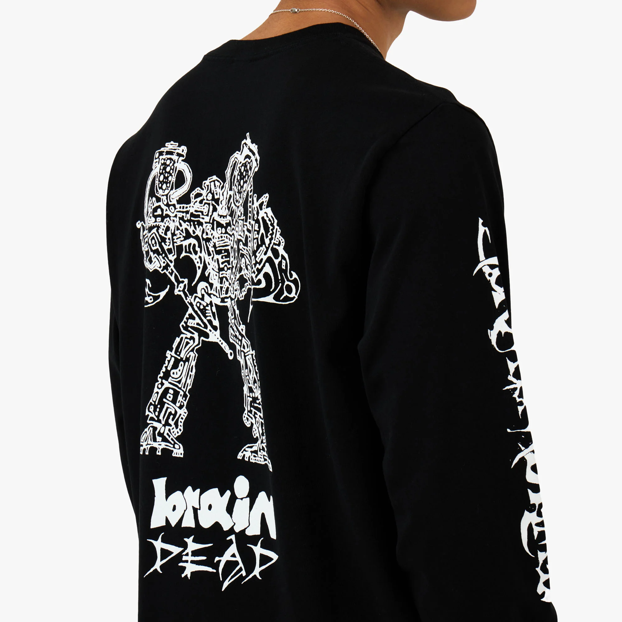 Brain Dead Skull Mech Long Sleeve Black - Image 5