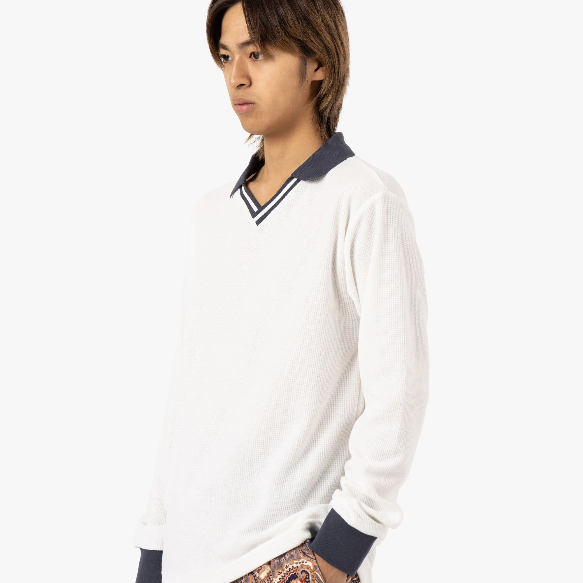 Brother Brother Keepers Thermal Polo White / Grey - Image 4