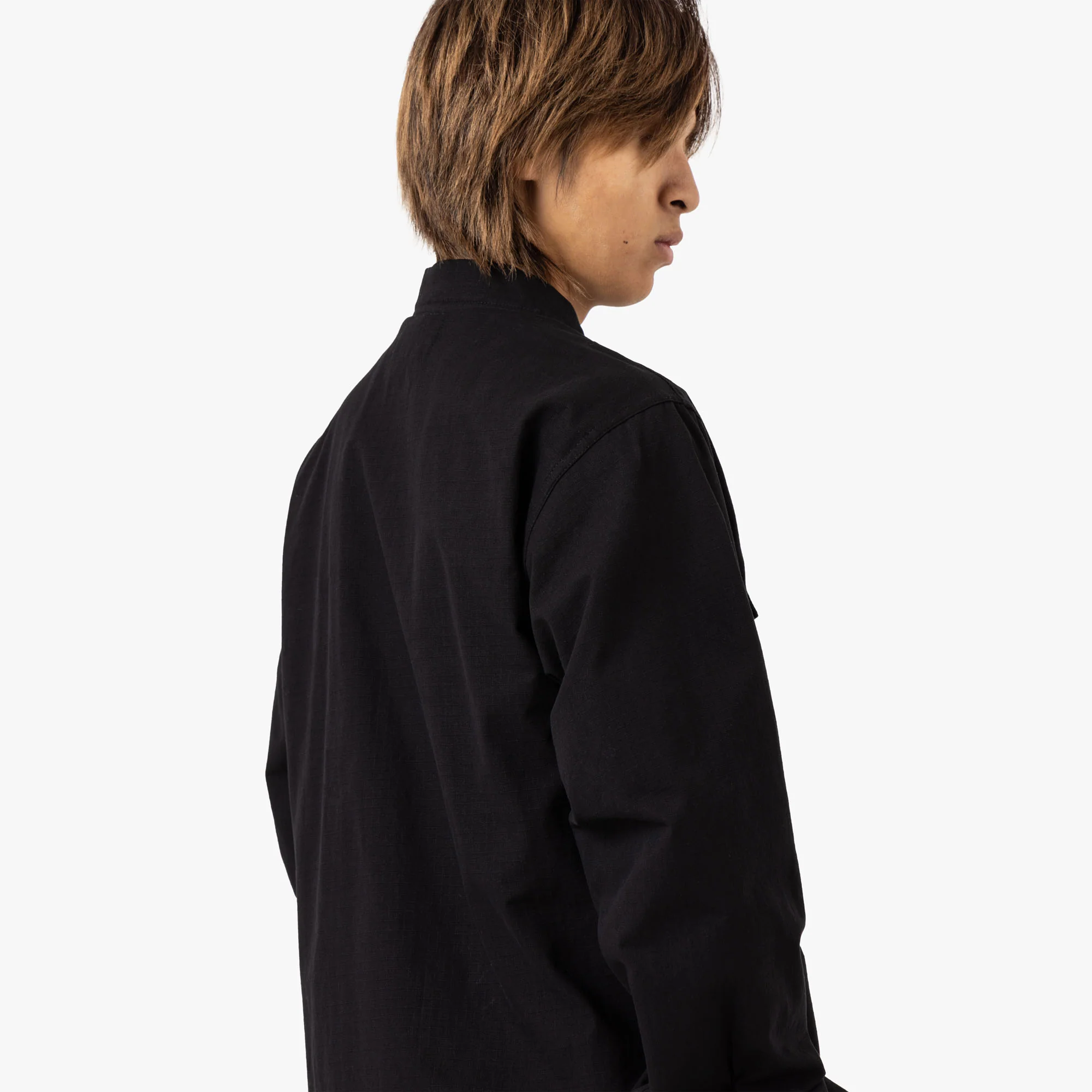 Brother Brother Military Souvenir Zip Shirt / Black - Image 5