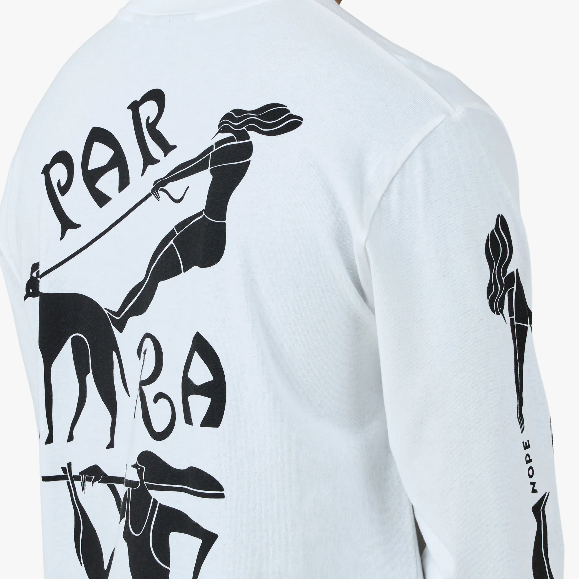 by Parra Dog Training Longsleeve T-Shirt White - Image 5