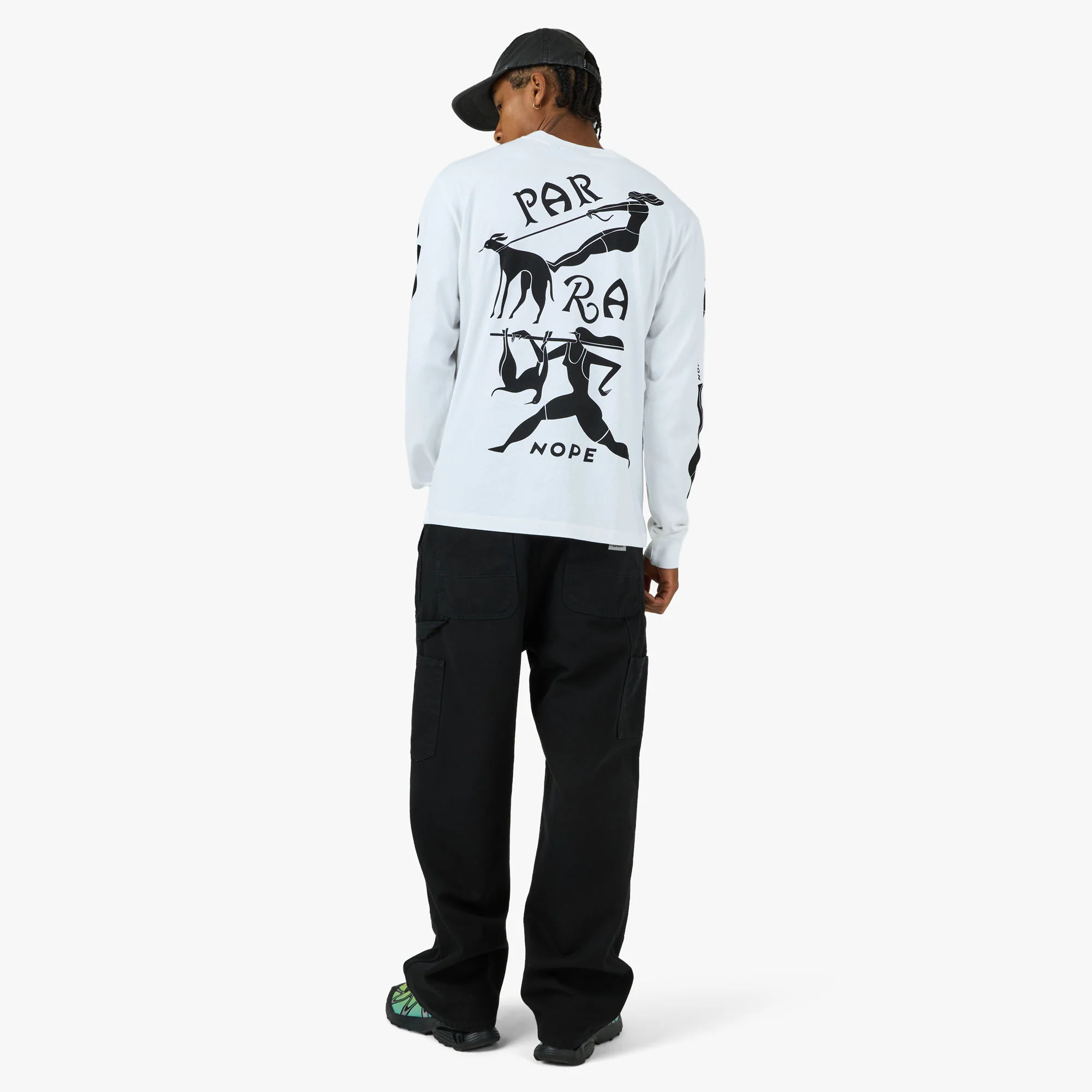 by Parra Dog Training Longsleeve T-Shirt White - Image 7