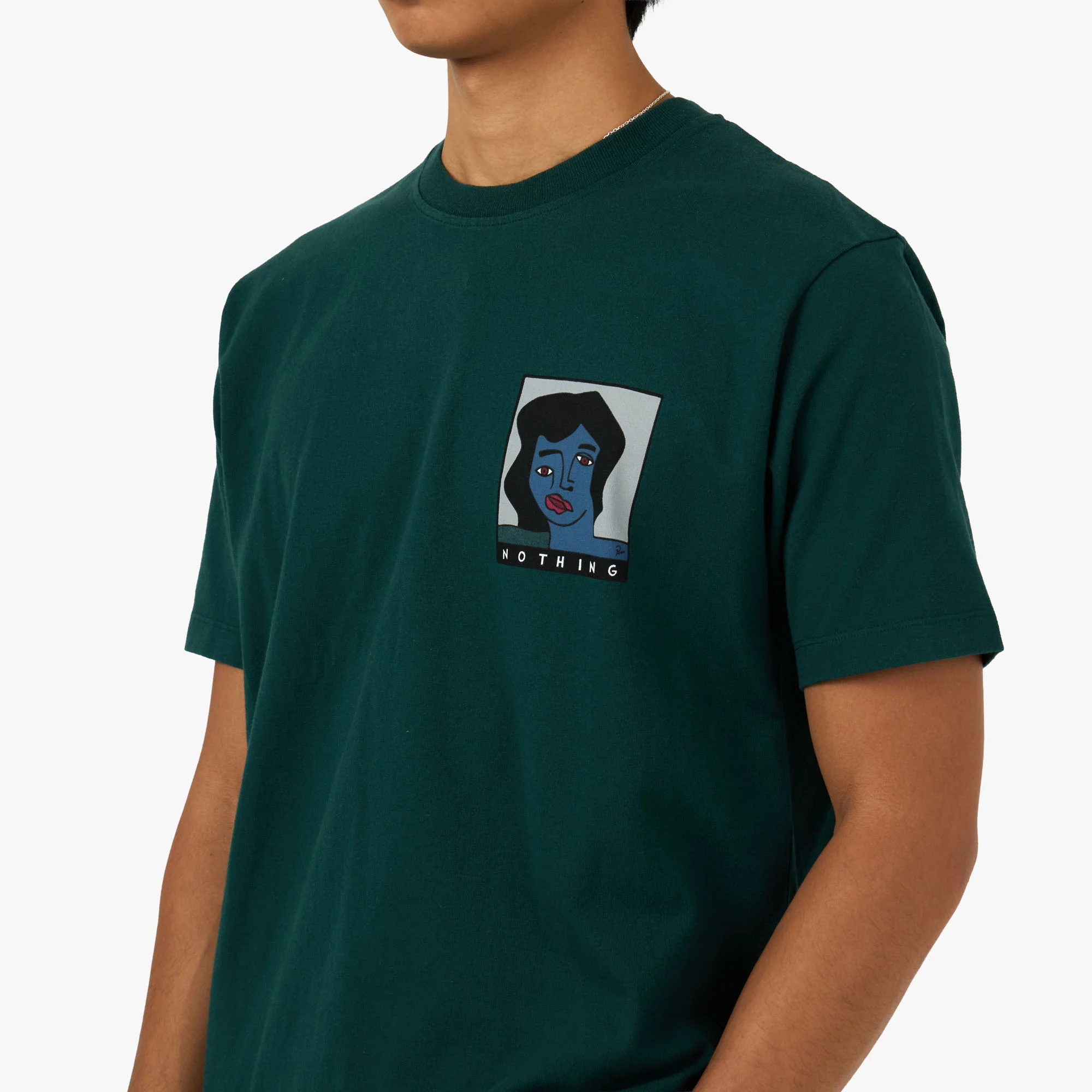 by Parra Nothing Please T-Shirt Pine Green - Image 4