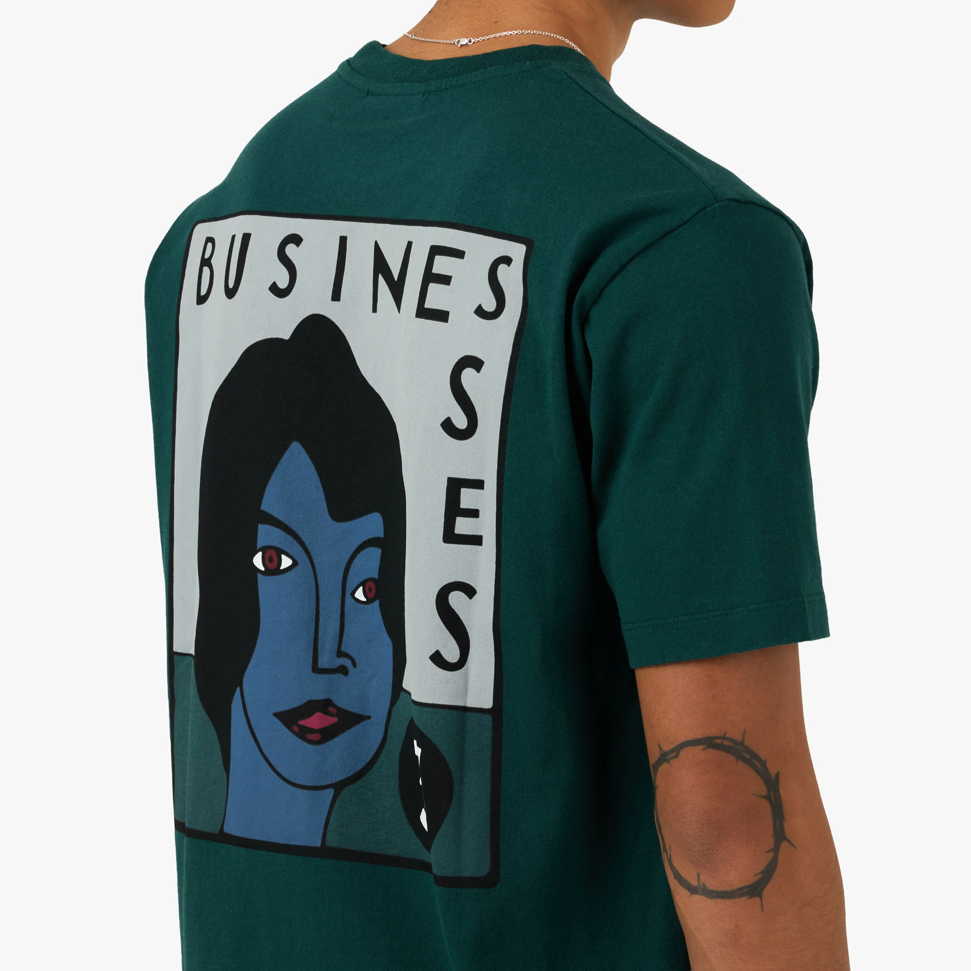 by Parra Nothing Please T-Shirt Pine Green - Image 5