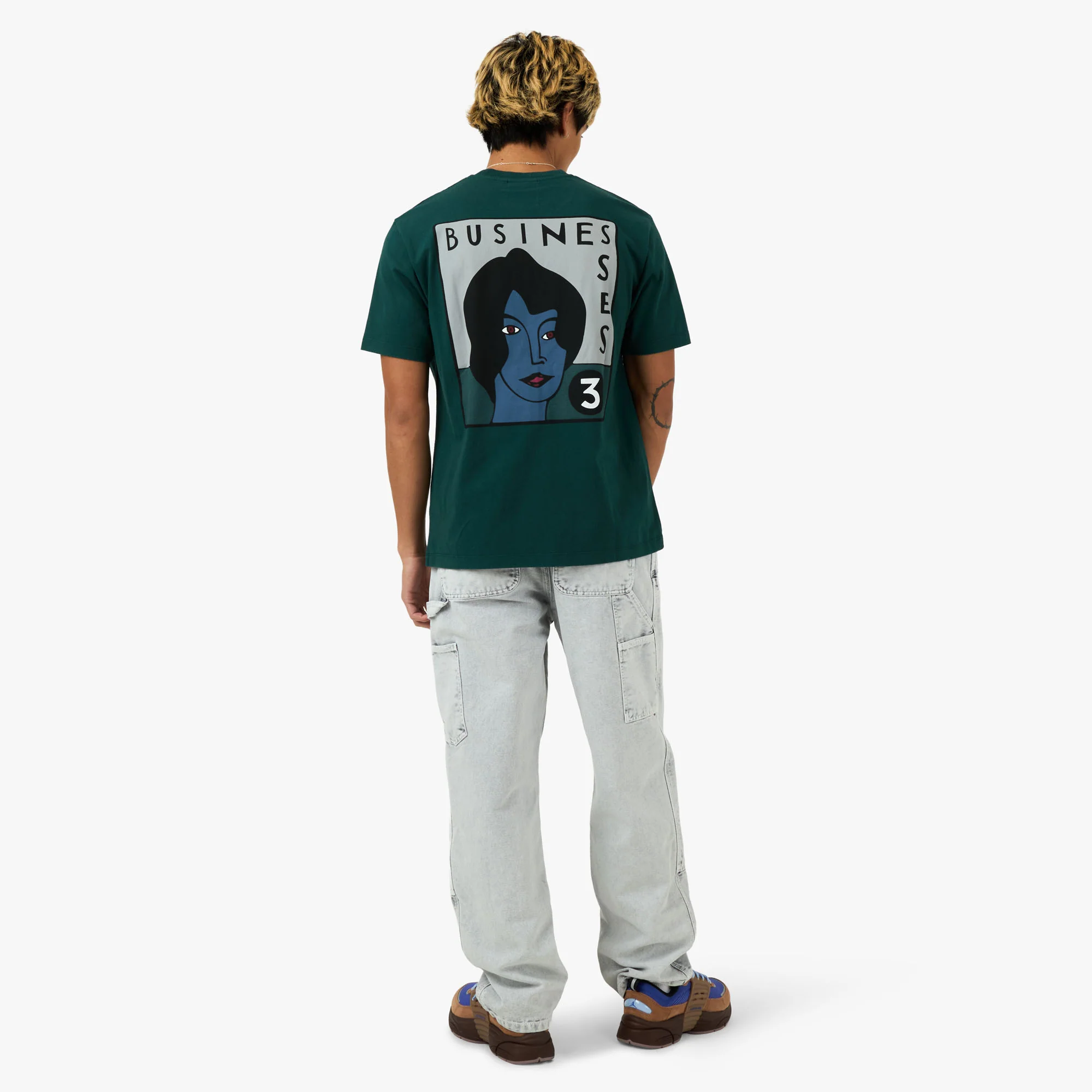 by Parra Nothing Please T-Shirt Pine Green - Image 7