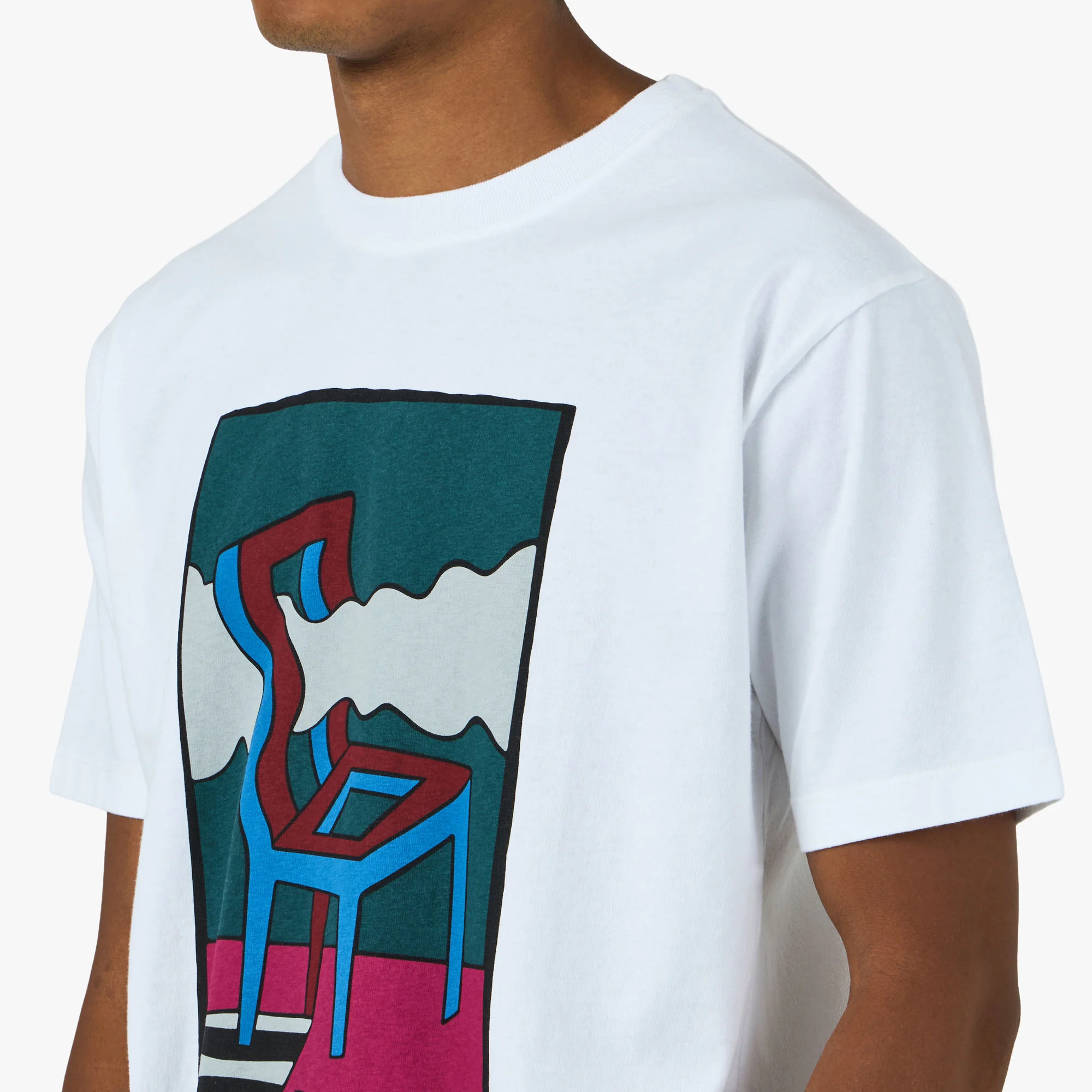 by Parra Smoke Chair T-Shirt White - Image 4