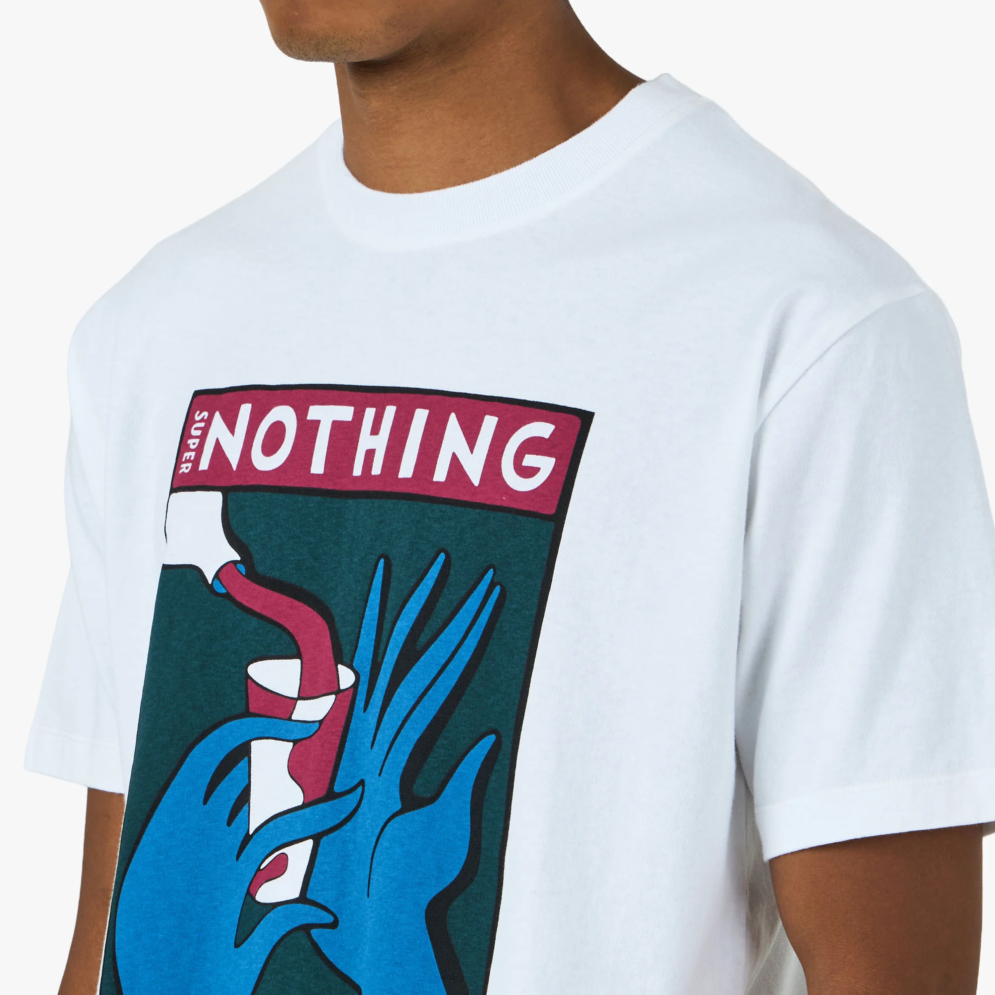 by Parra Super Nothing T-Shirt White - Image 4
