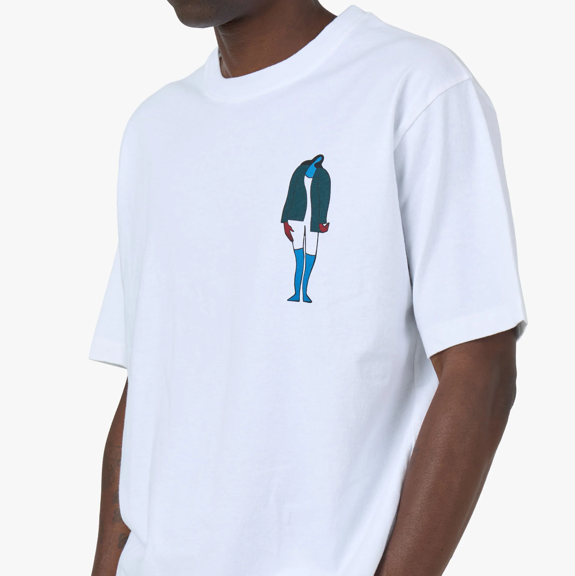 by Parra The Broken Door T-Shirt White - Image 4