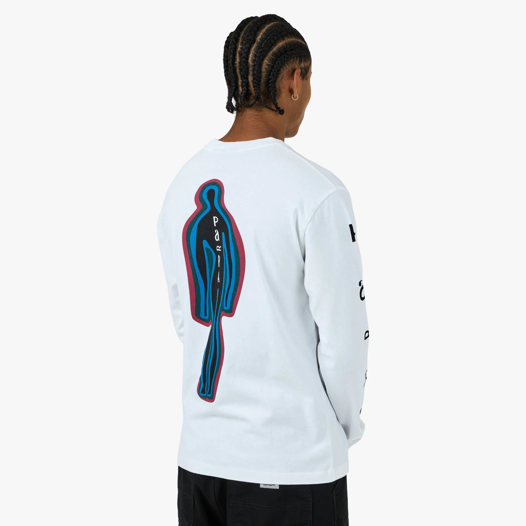 by Parra The Hotel Longsleeve T-Shirt White - Image 3