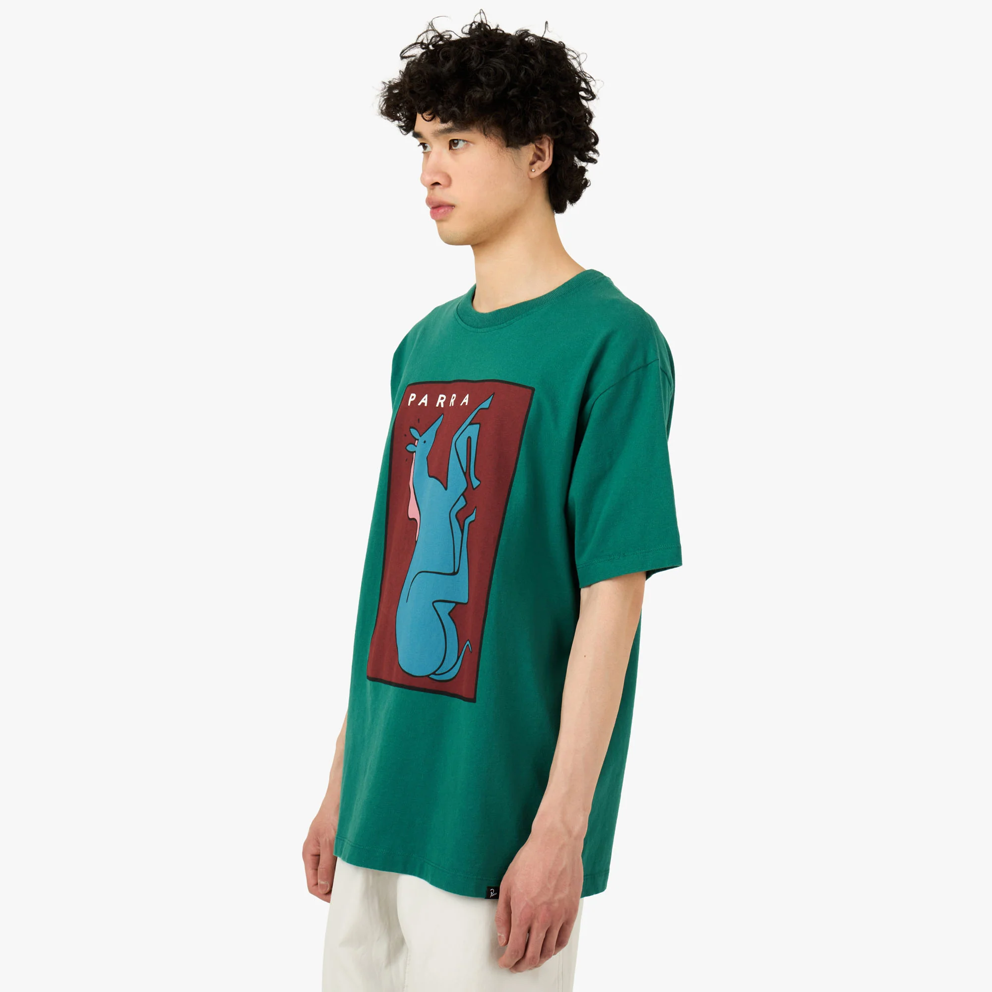 by Parra Vertical Horse T-Shirt Green - Image 2