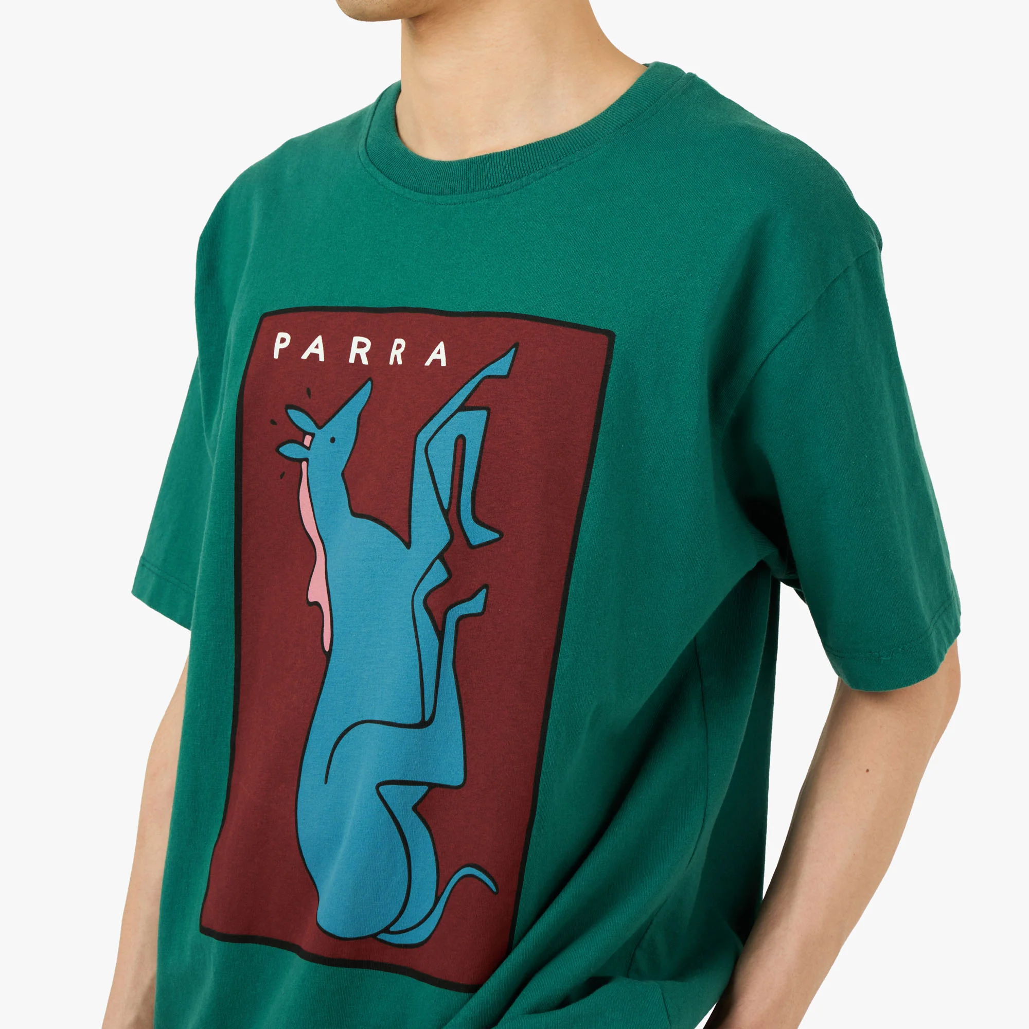 by Parra Vertical Horse T-Shirt Green - Image 4