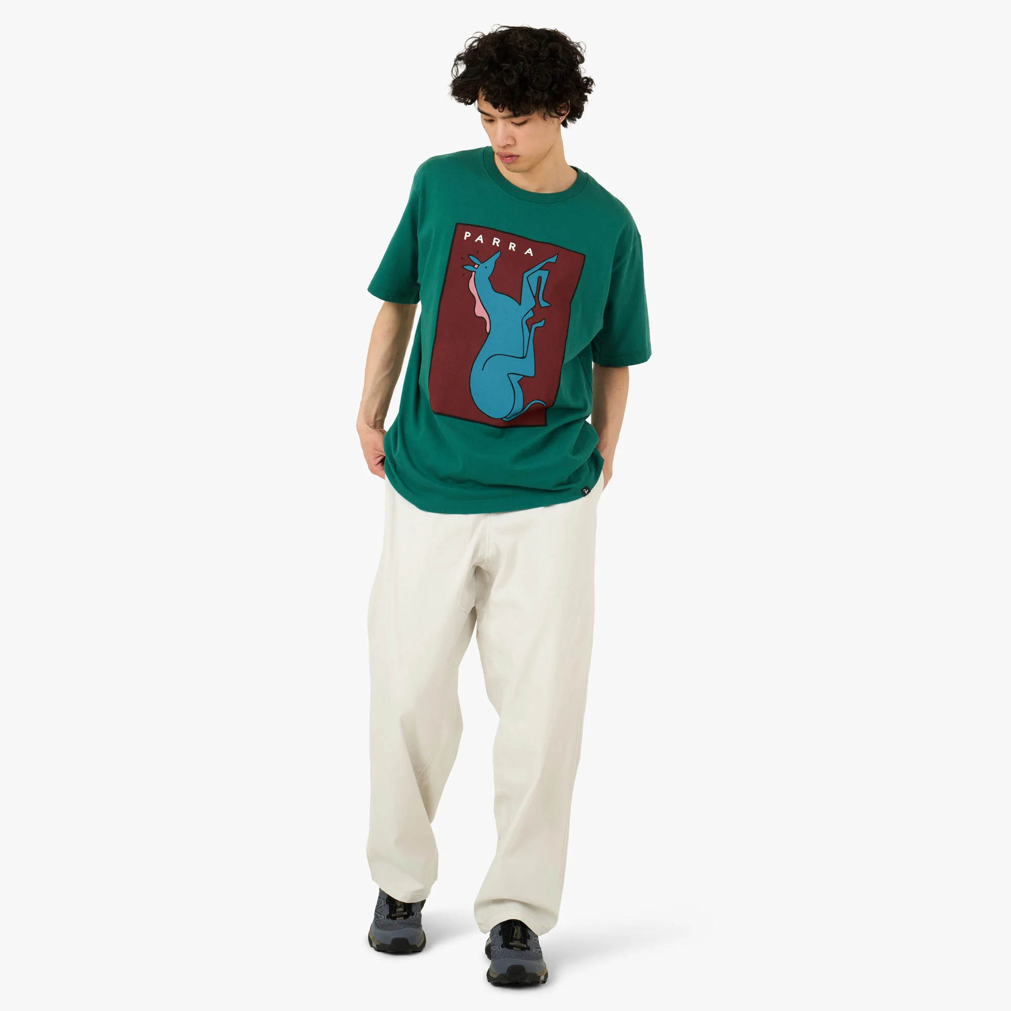 by Parra Vertical Horse T-Shirt Green - Image 6