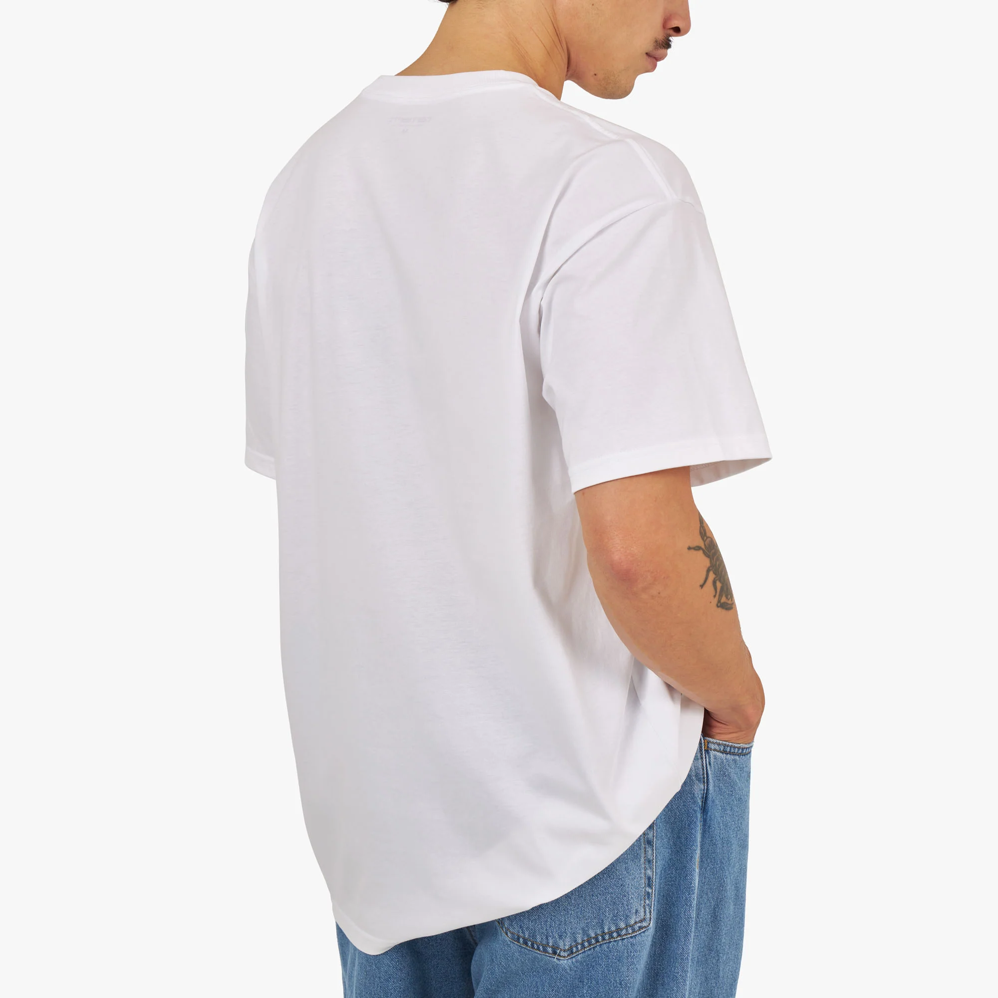Carhartt WIP Chase T-shirt White / Gold - Image 5