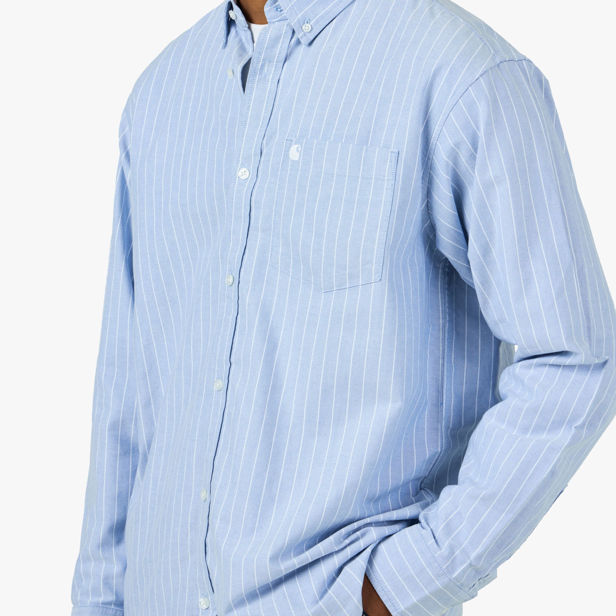 Carhartt WIP Longsleeve Cassel Shirt Bleach / White - Image 4
