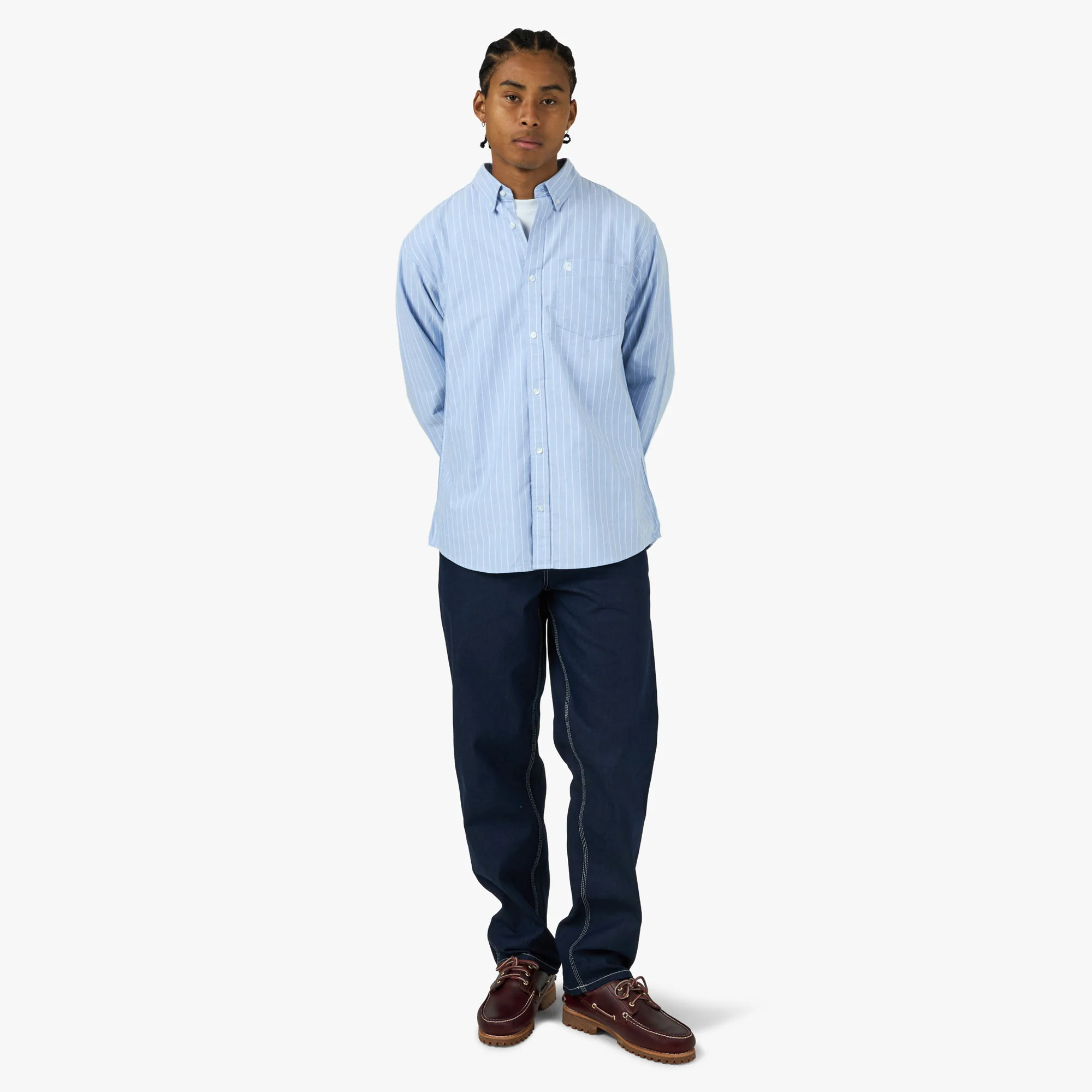 Carhartt WIP Longsleeve Cassel Shirt Bleach / White - Image 6