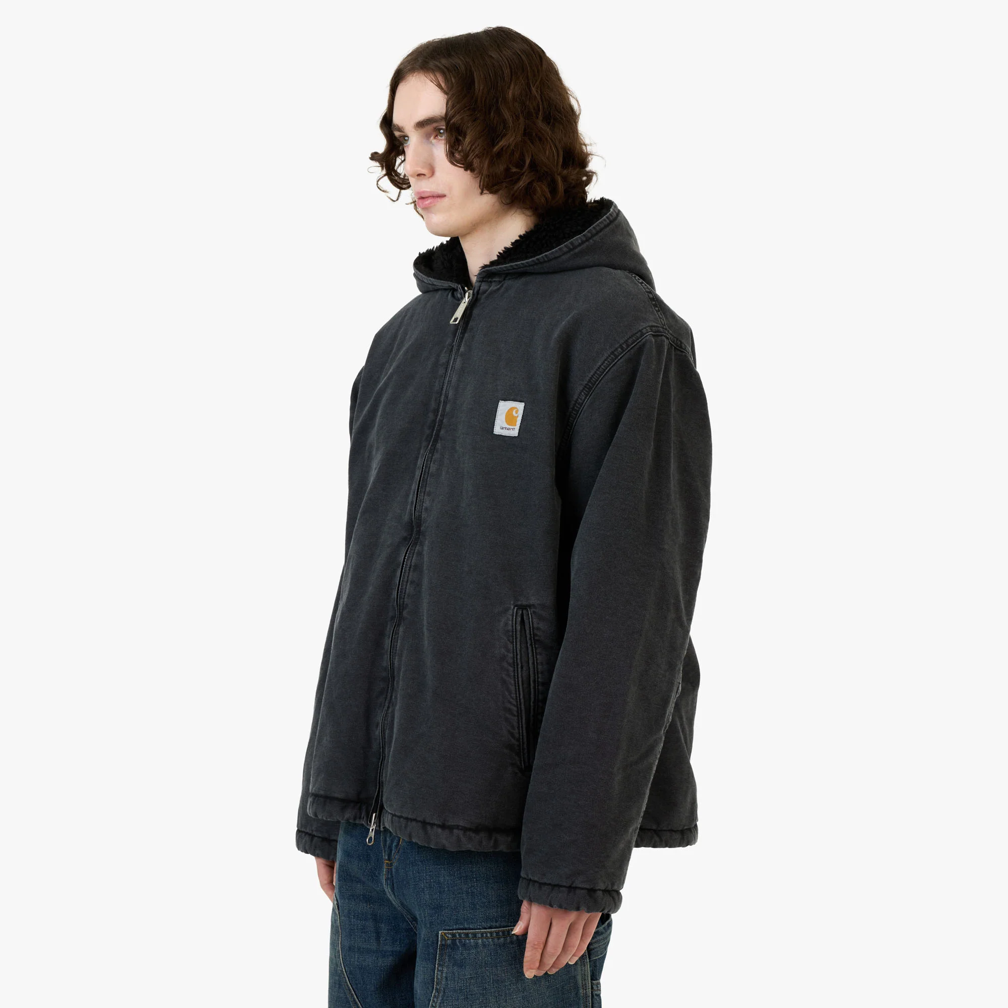 Carhartt Wip Mitch Jacket Black / Dusky Canvas - Image 2
