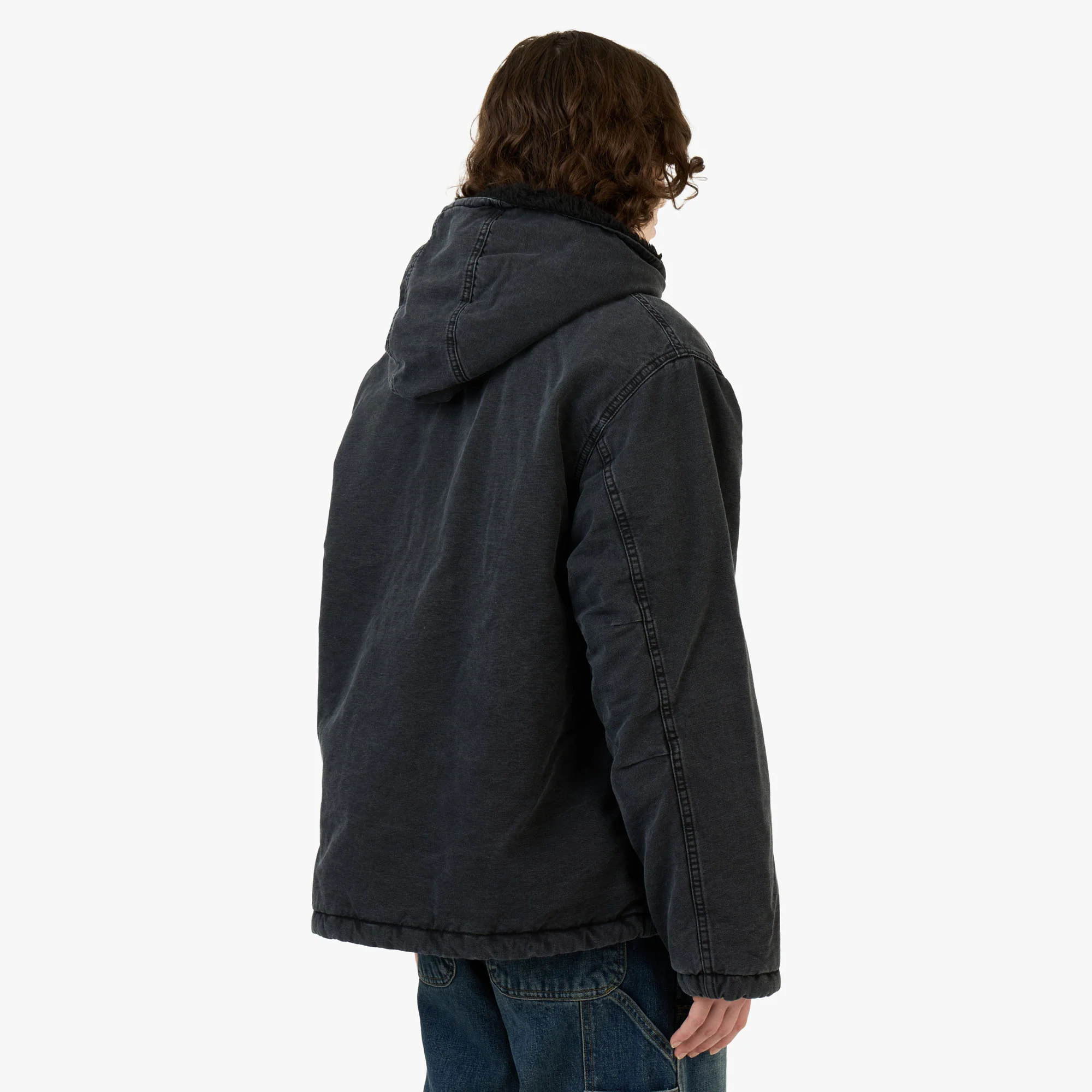 Carhartt Wip Mitch Jacket Black / Dusky Canvas - Image 3