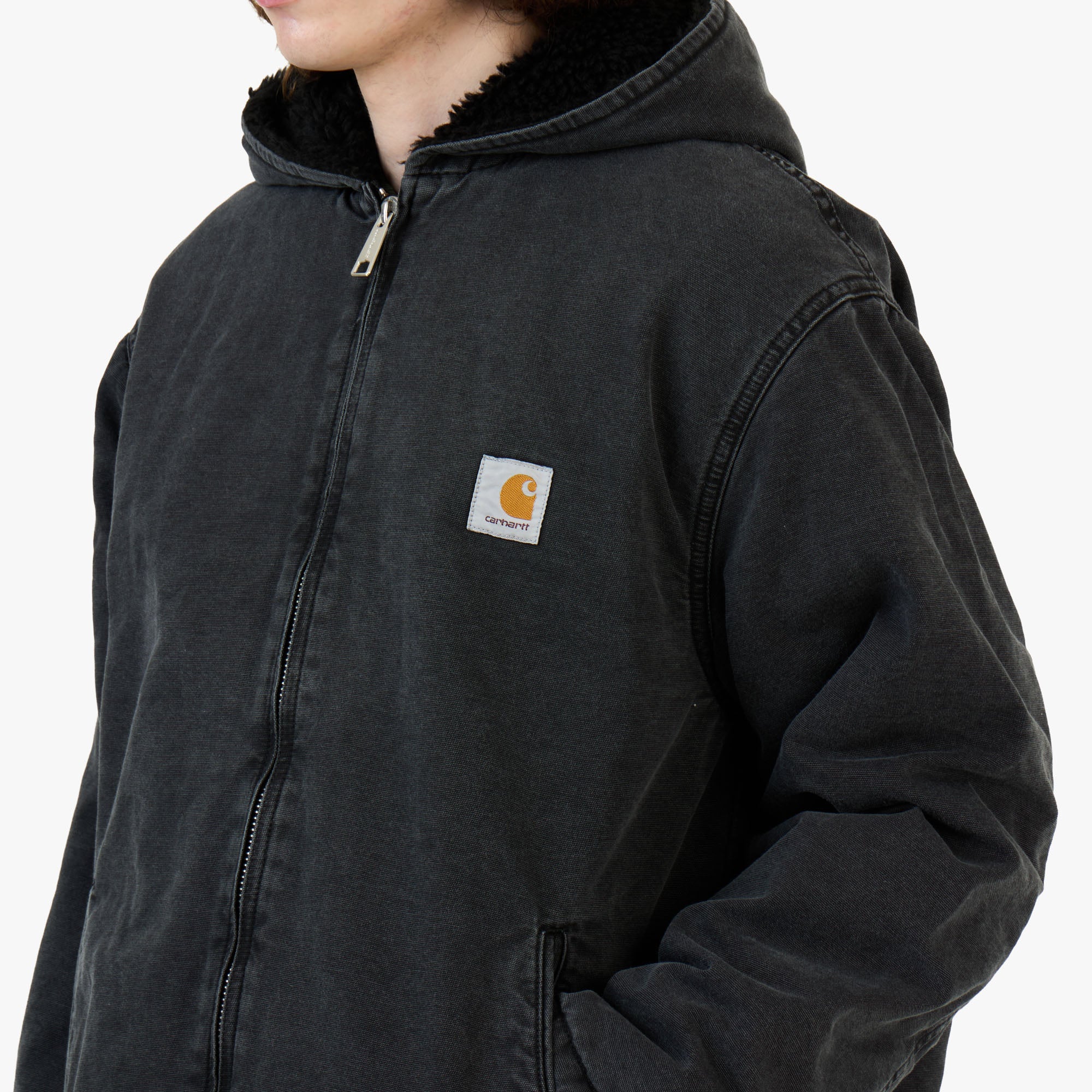 Carhartt Wip Mitch Jacket Black / Dusky Canvas - Image 4