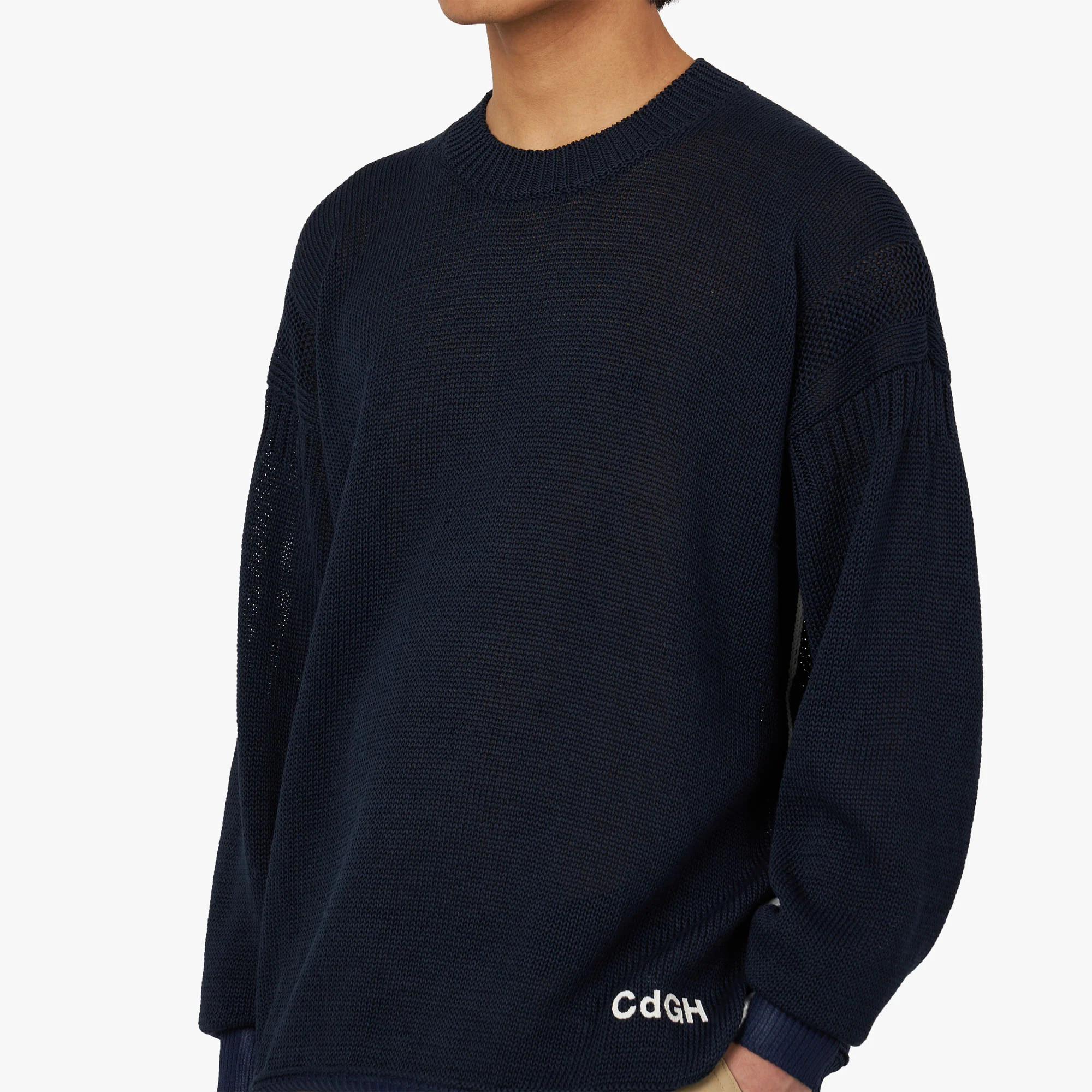COMME des GARÇONS Homme Gima Jersey / Navy - Image 4