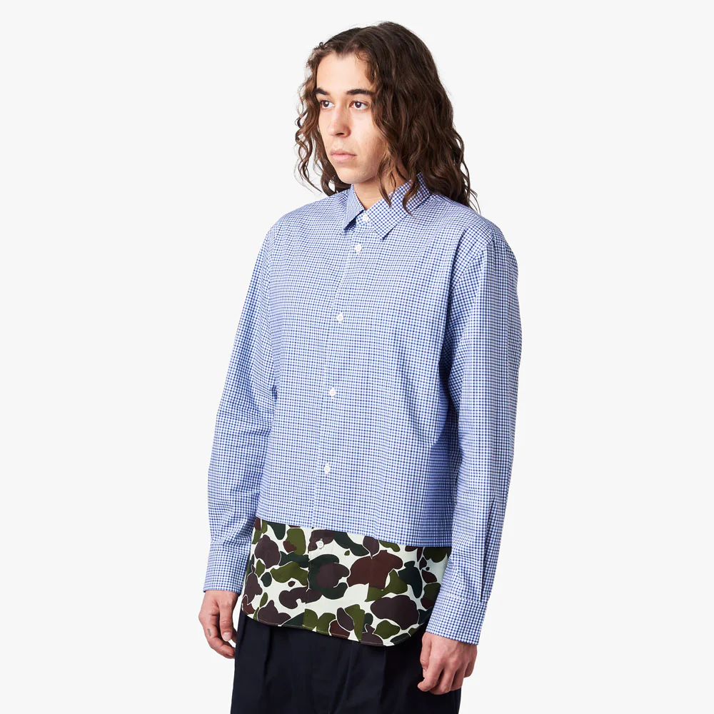 COMME des GARÇONS HOMME Panel Button Up Shirt / Camo - Image 2