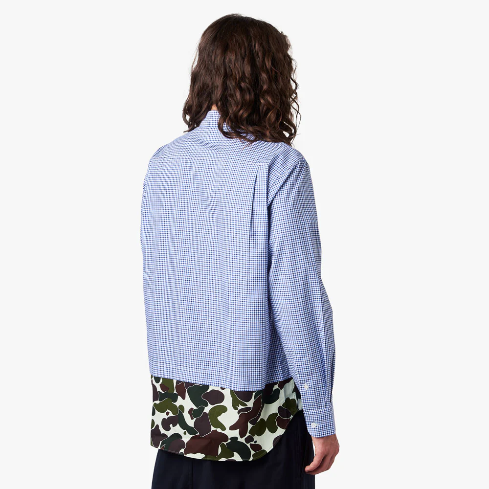 COMME des GARÇONS HOMME Panel Button Up Shirt / Camo - Image 3