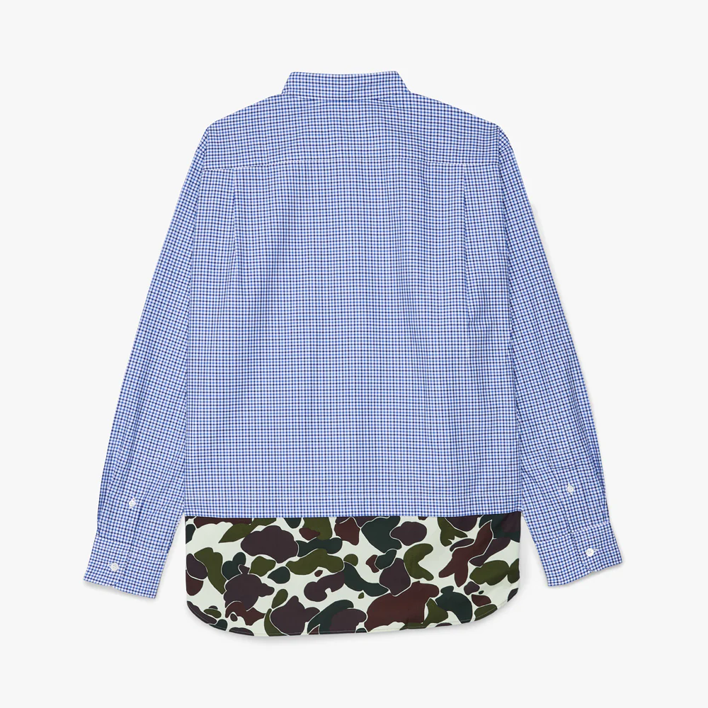 COMME des GARÇONS HOMME Panel Button Up Shirt / Camo - Image 5