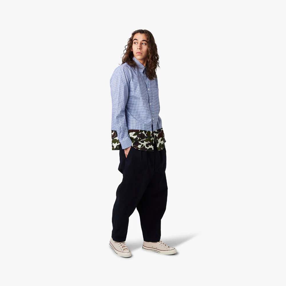 COMME des GARÇONS HOMME Panel Button Up Shirt / Camo - Image 7