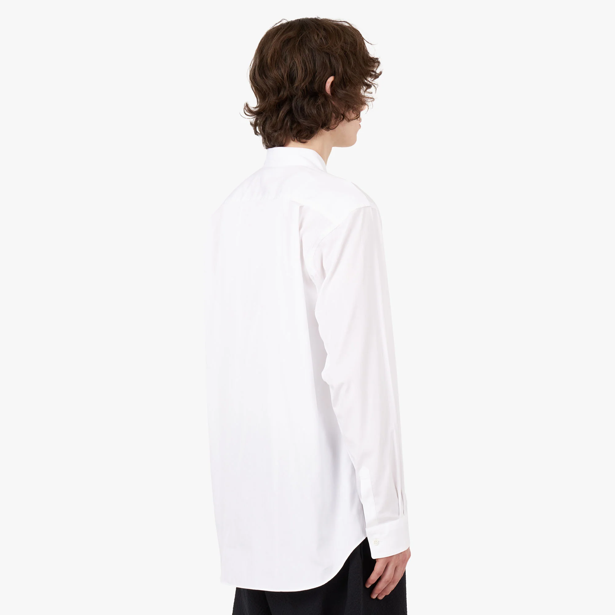 COMME des GARÇONS SHIRT Oversized Pocket Shirt / White - Image 3
