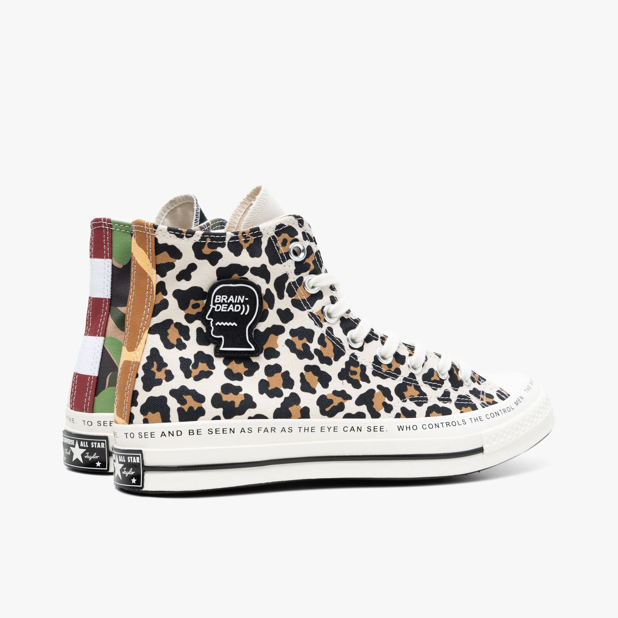 Converse x Brain Dead Chuck 70 Hi Egret / Black - Multi - Image 4