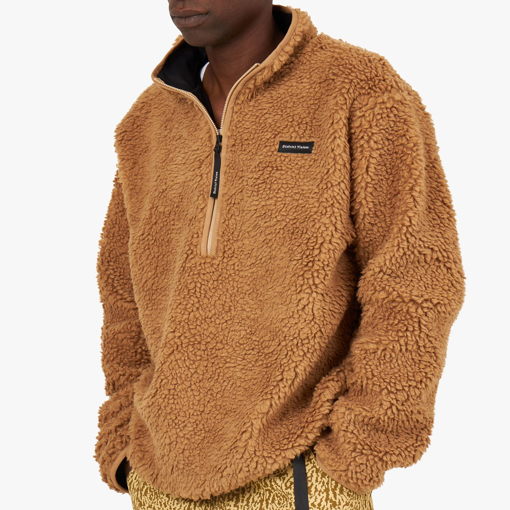 District Vision Half-Zip High-Pile Merino Fleece / Sand - Image 4
