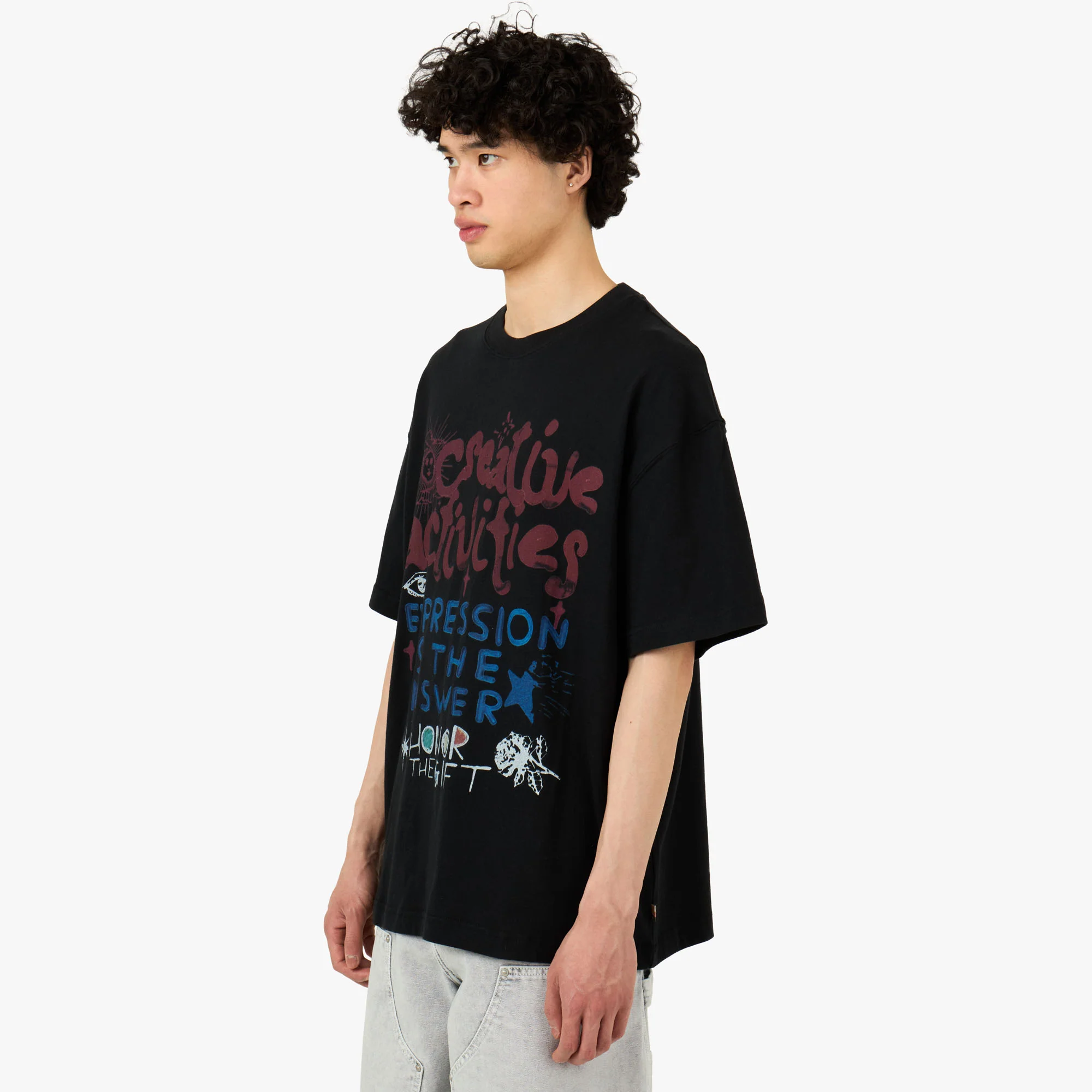 Honor The Gift Creative Activities T-Shirt / Black - Image 2