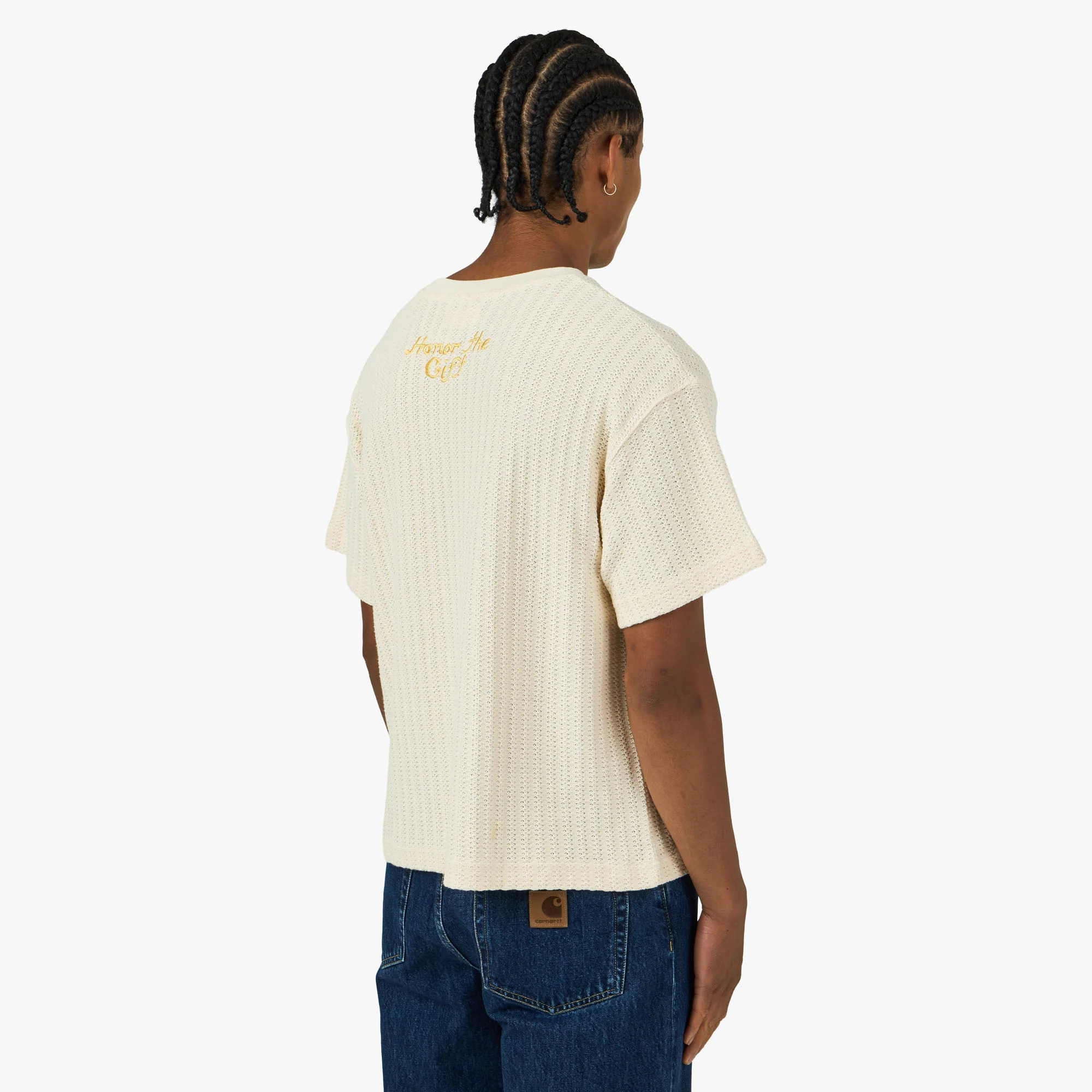Honor The Gift Knit Standard T-Shirt Bone - Image 3