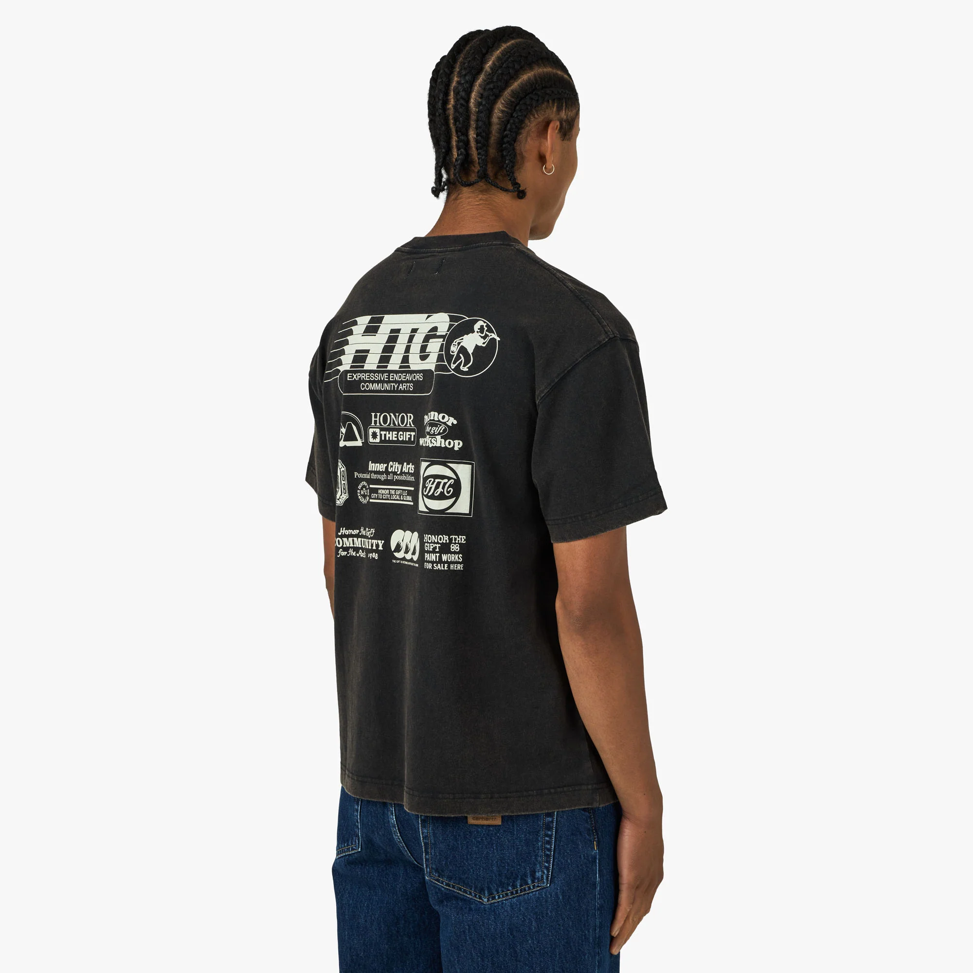 Honor The Gift Paint Works T-Shirt Black - Image 3
