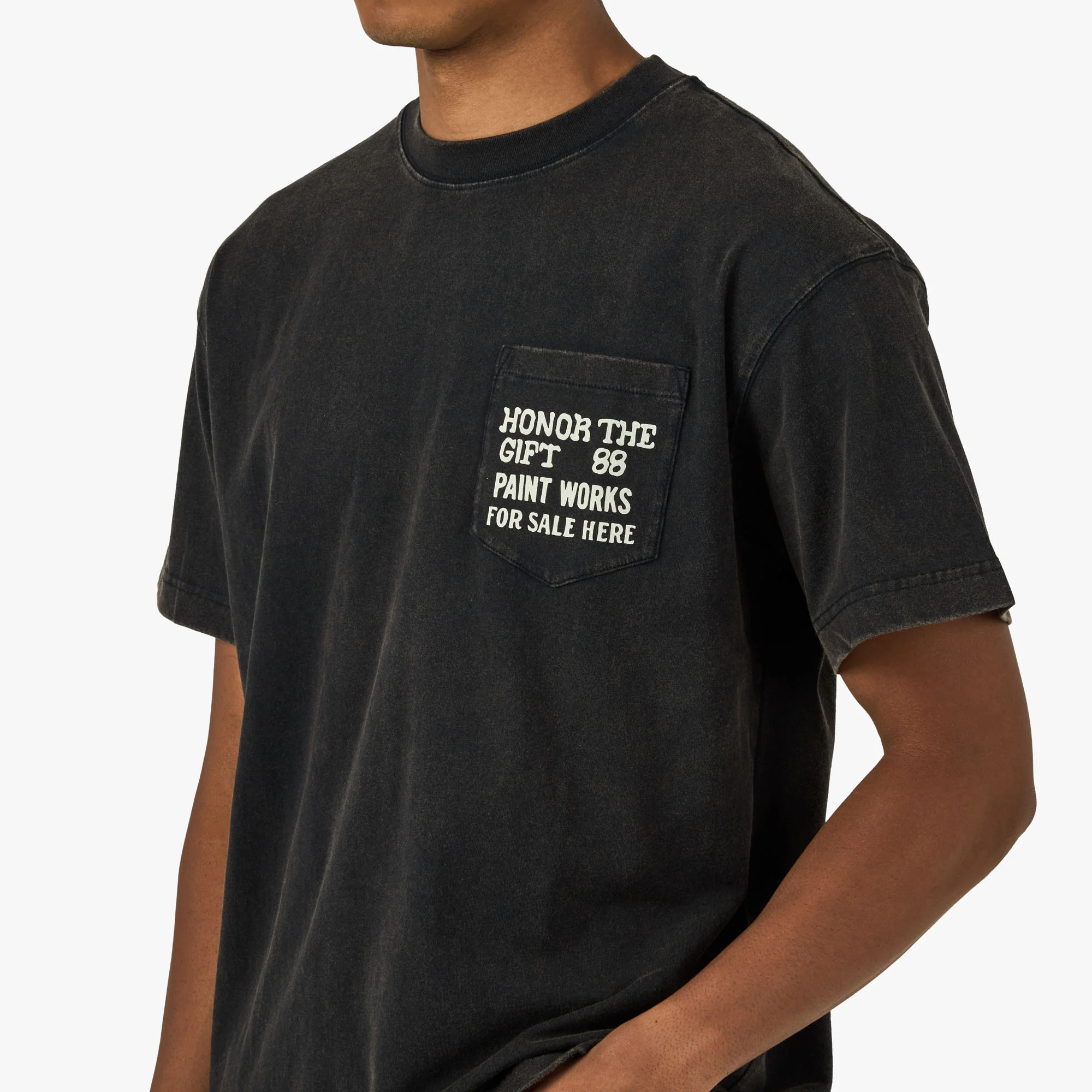 Honor The Gift Paint Works T-Shirt Black - Image 4